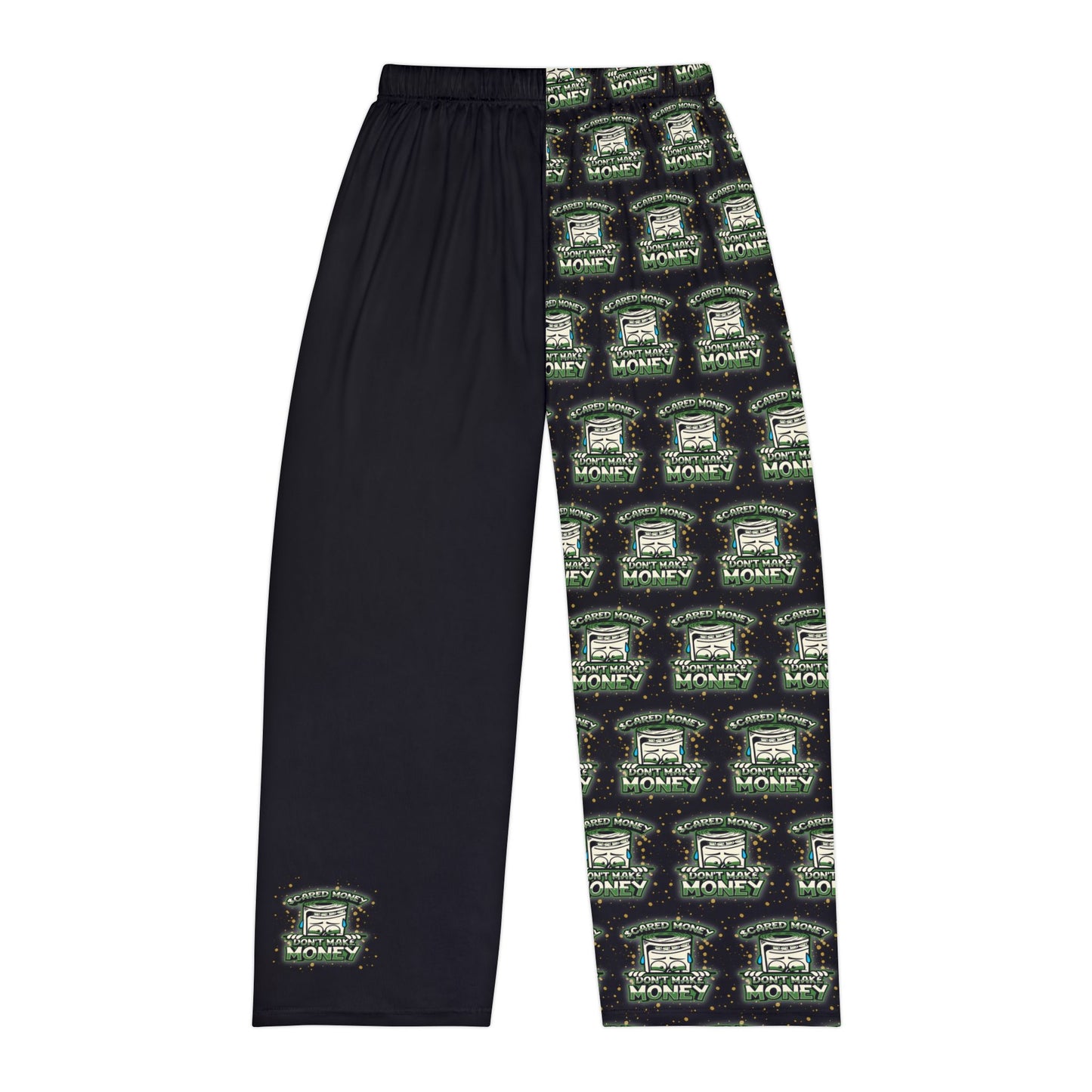 Men's Pajama Pants/ Lounge Wear, "Scared Money Don't Make Money" Skeepwear