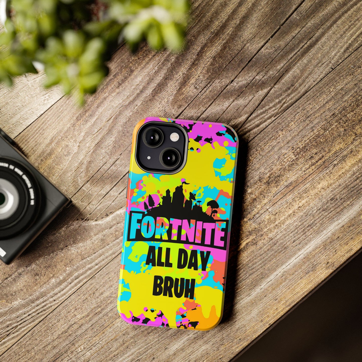 Apple iPhone Tough Phone Case (13-15 Pro Max) Splash Paint Fortnite