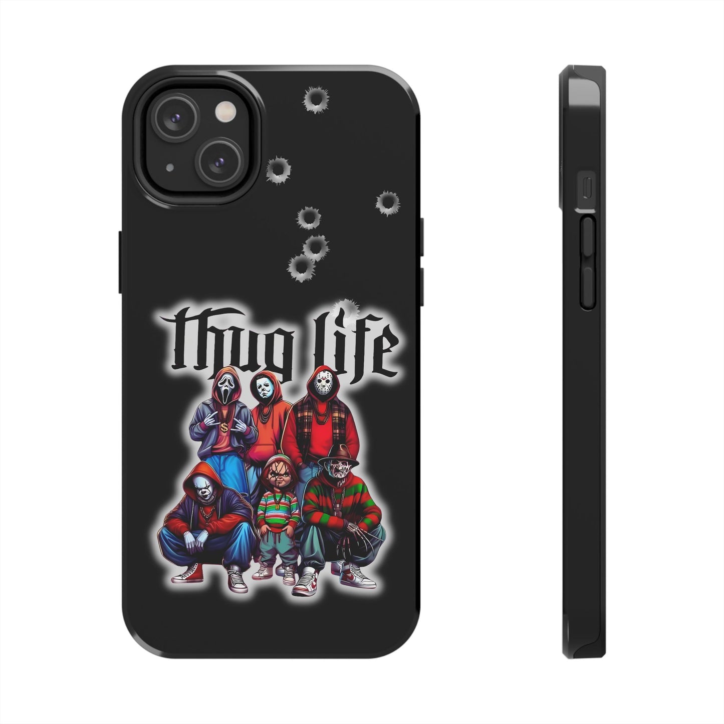 Apple iPhone, Tough Phone Case (11-15 Pro Max), Halloween, "Thug Life"