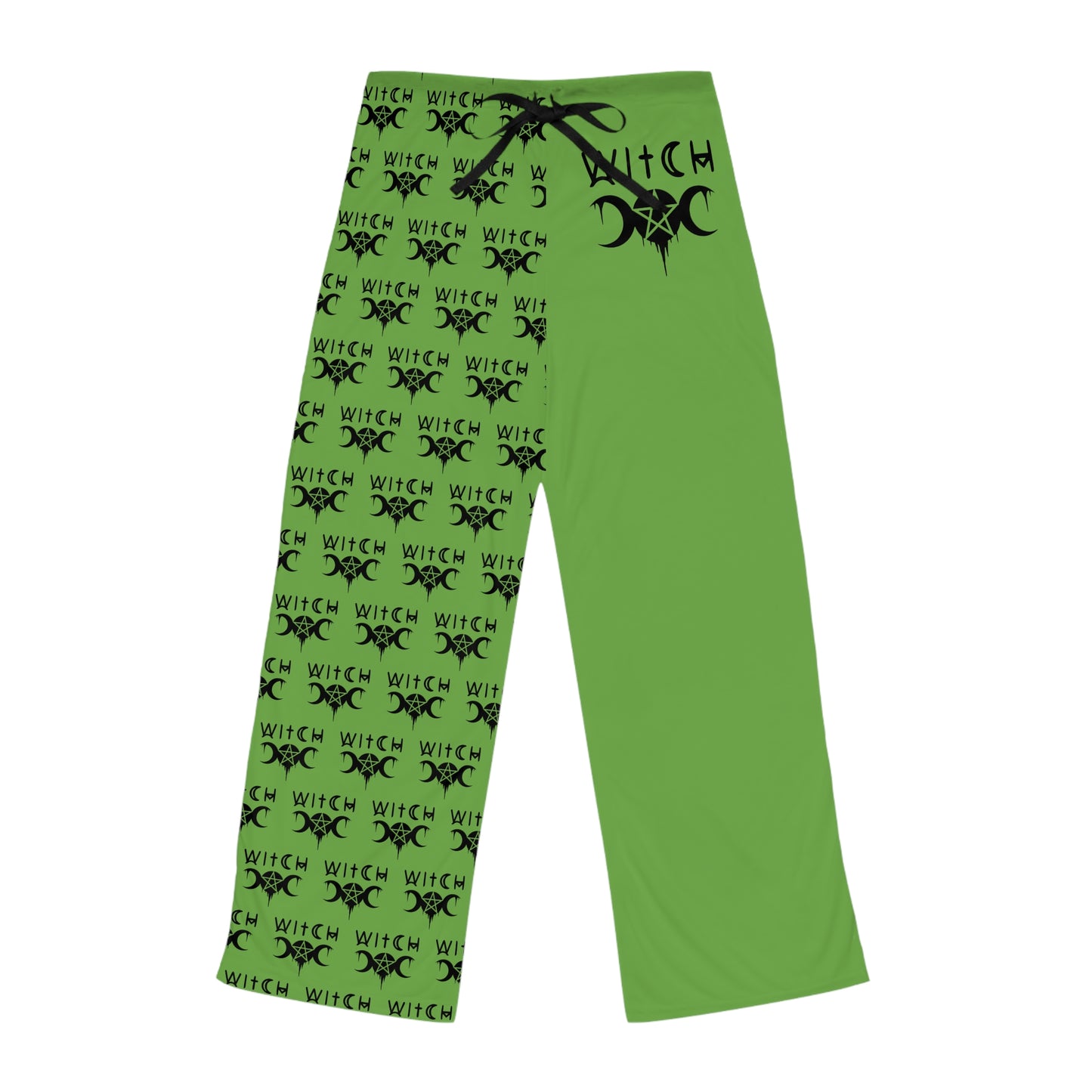 Comfy Women's Soft "Witch" Pajama Pants/ Sleepwear, Green, Halloween, New