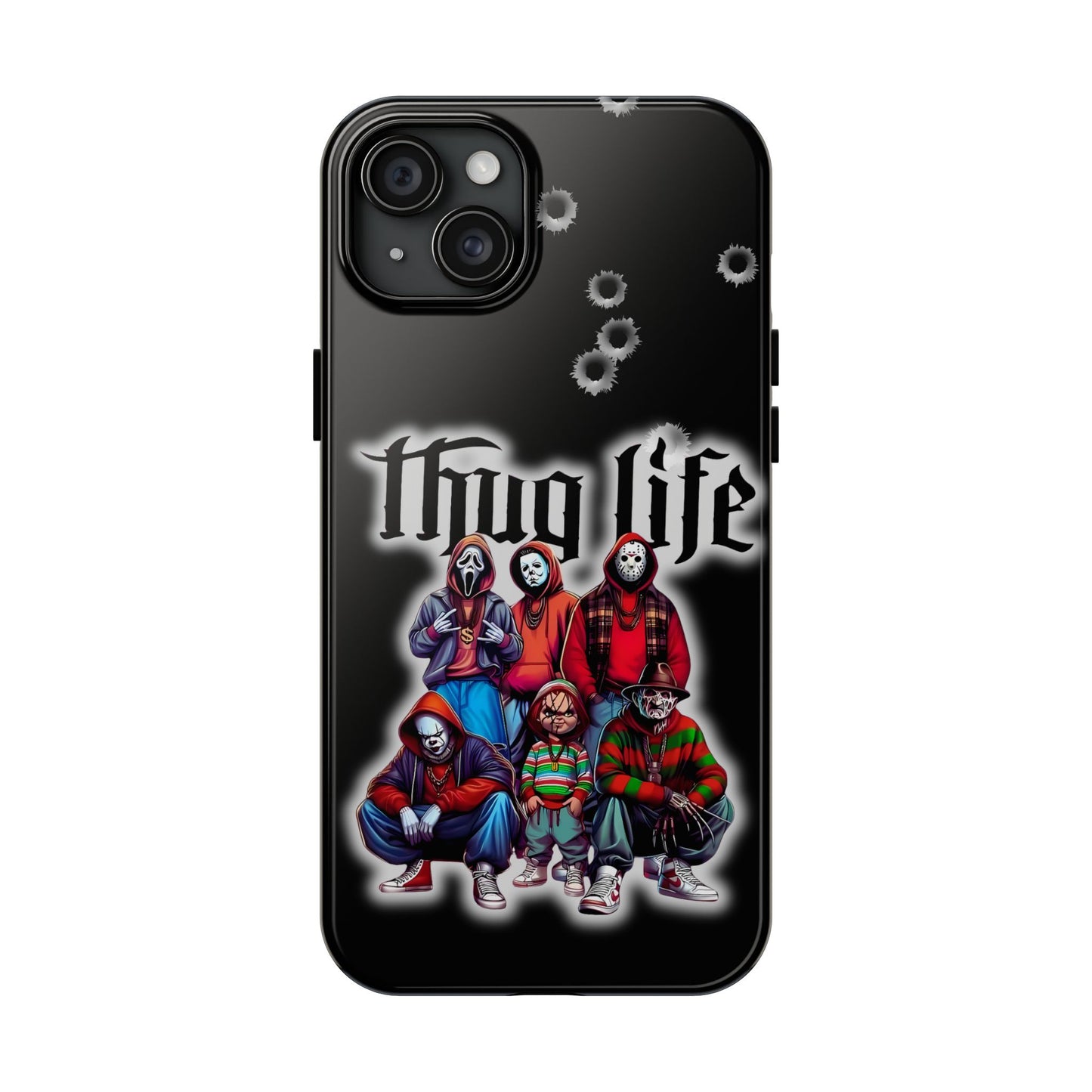 Apple iPhone, Tough Phone Case (11-15 Pro Max), Halloween, "Thug Life"