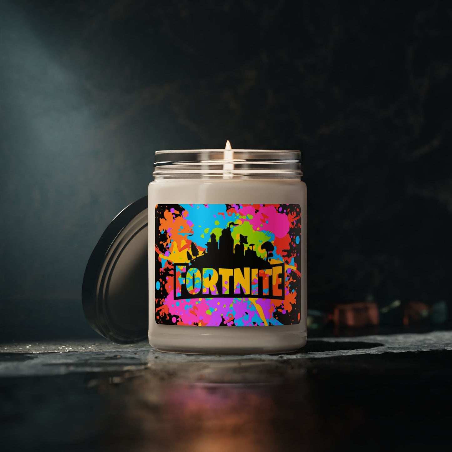 Scented Soy Wax Candles, FortNite Design, 9oz Candle