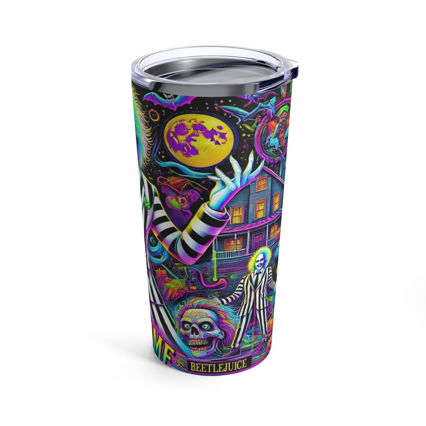 Colorful "Beetle Juice" Halloween Stainless-steel 20oz Tumbler