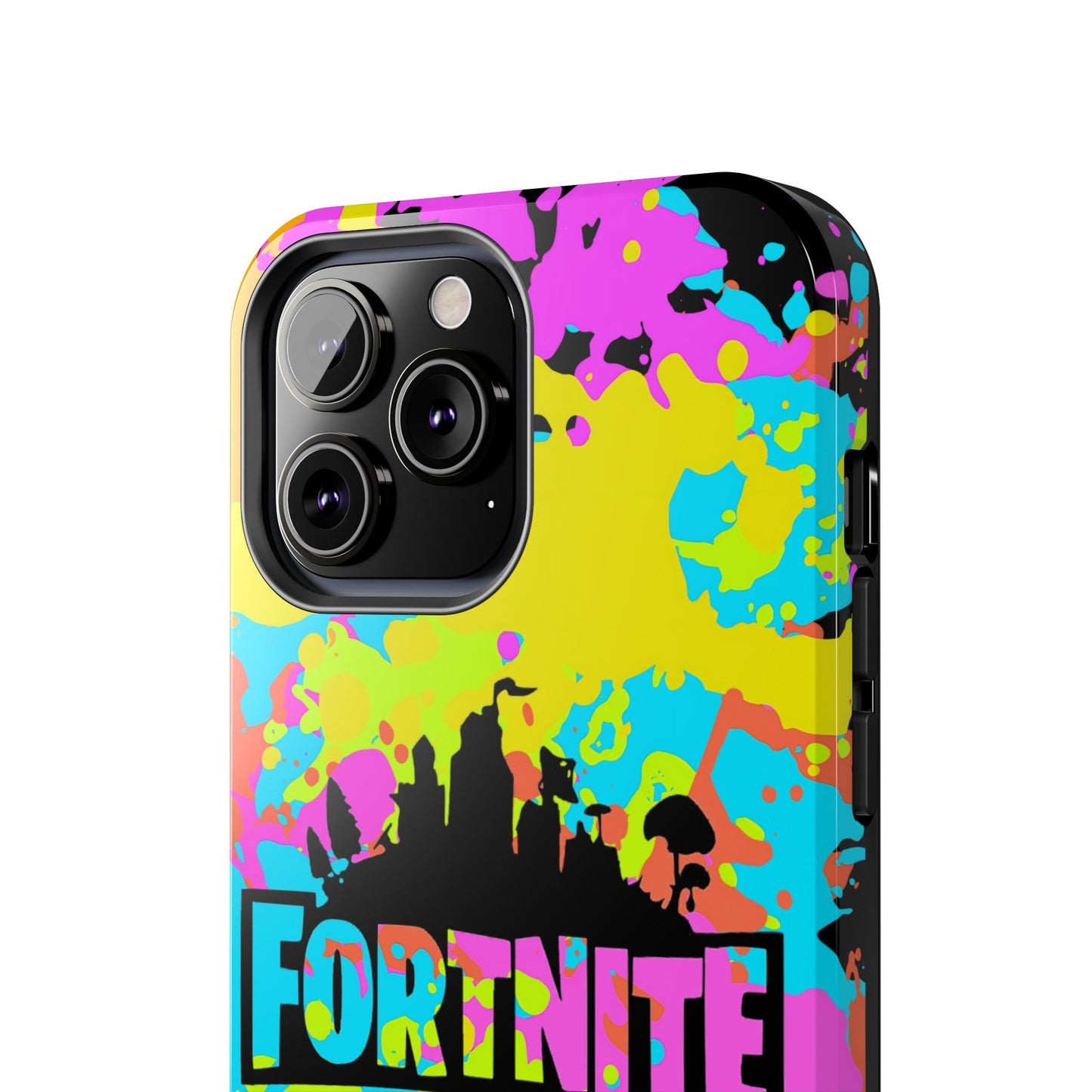 Apple iPhone Tough Phone Case (13-15 Pro Max) Splash Paint Fortnite