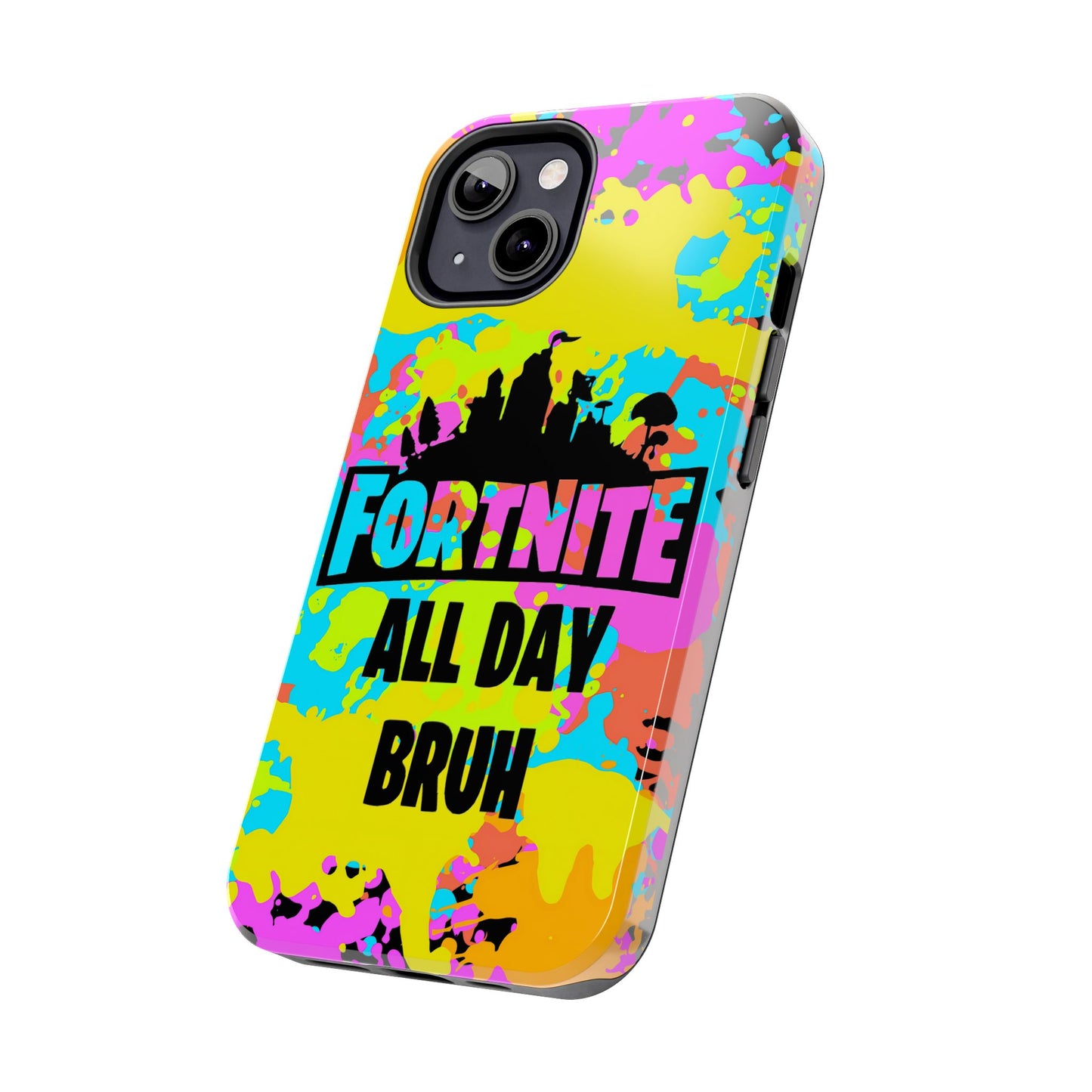 Apple iPhone Tough Phone Case (13-15 Pro Max) Splash Paint Fortnite