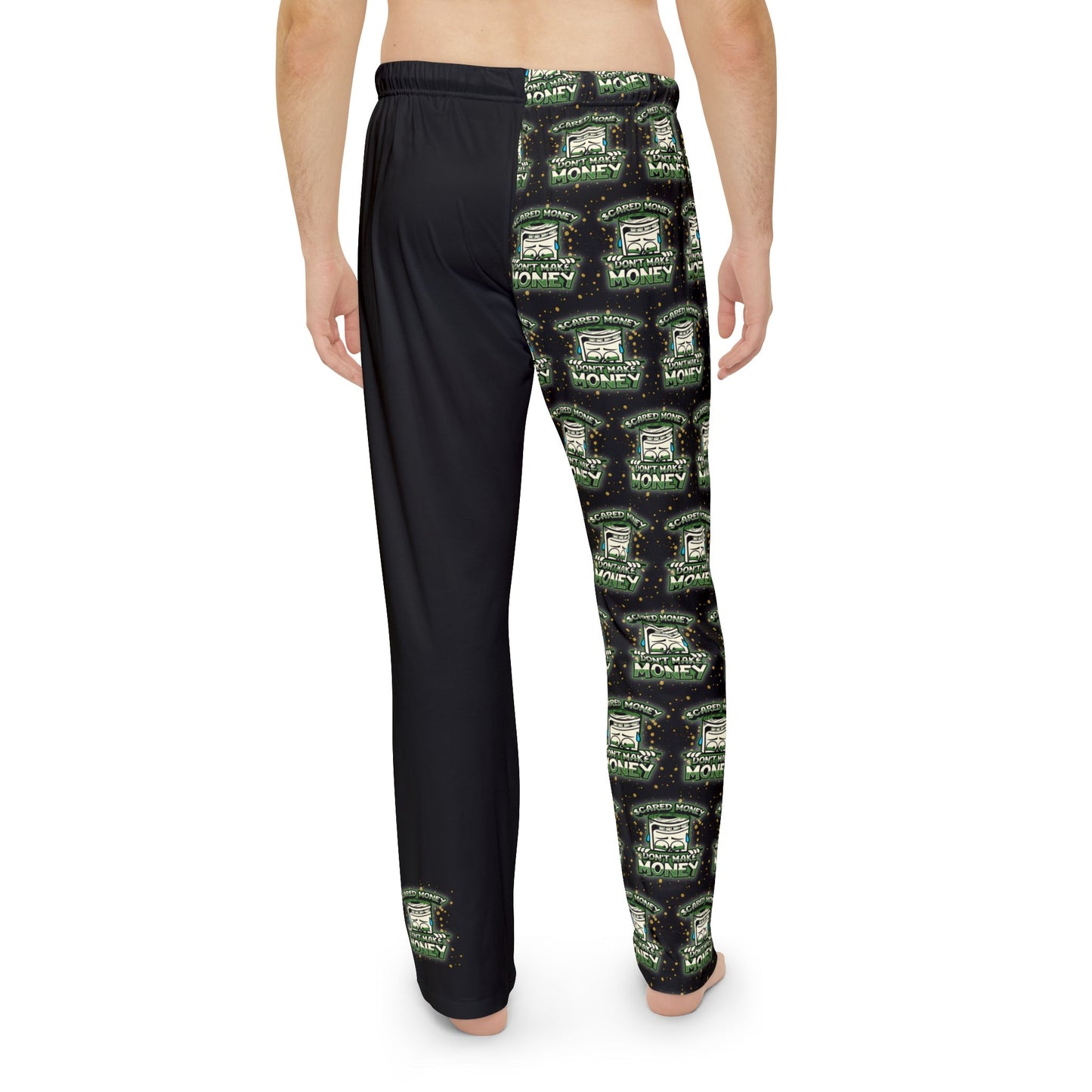 Men's Pajama Pants/ Lounge Wear, "Scared Money Don't Make Money" Skeepwear