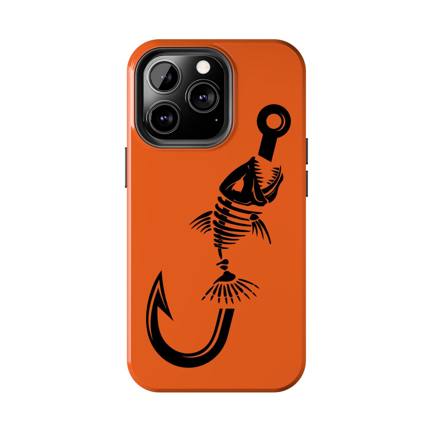 Apple iPhone (13-15 Pro Max), Resistant Tough Phone Cases, Fish Bone, Country, Fishing