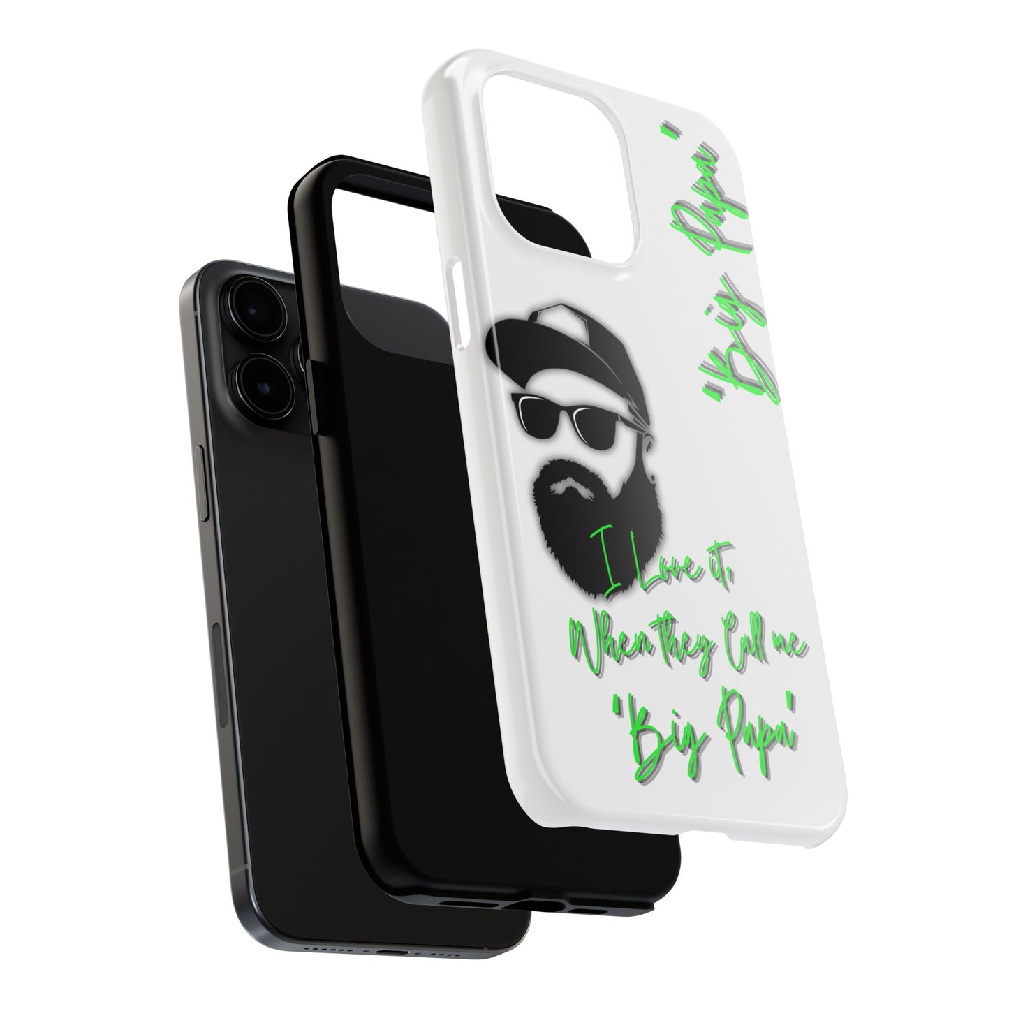 "Big Papa" Apple iPhone (13-15 Pro) Tough/ Impact Resistant Phone Case