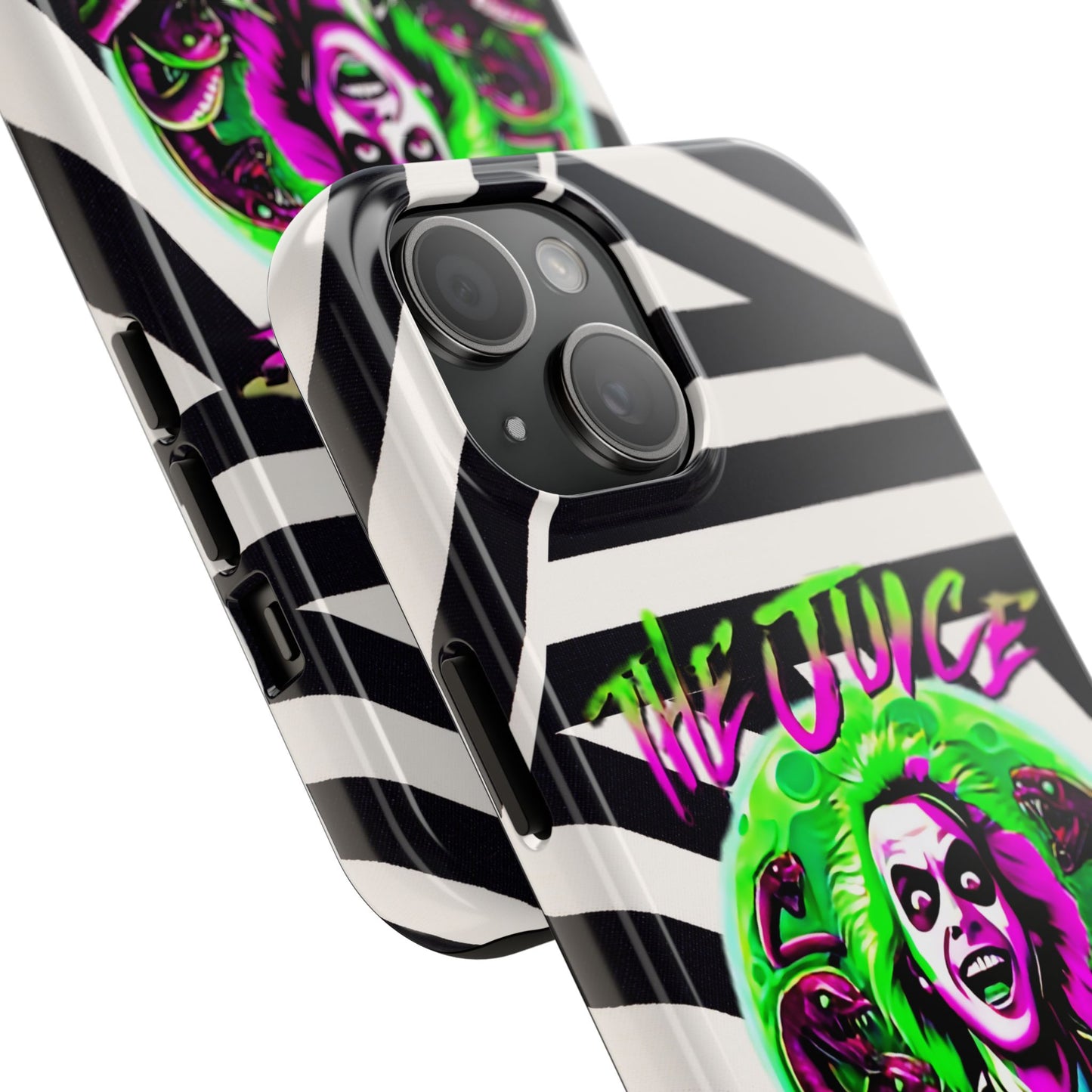 Apple iPhone Tough Case (13-15 Pro Max), Beetle Juice "The Juice Is Loose"