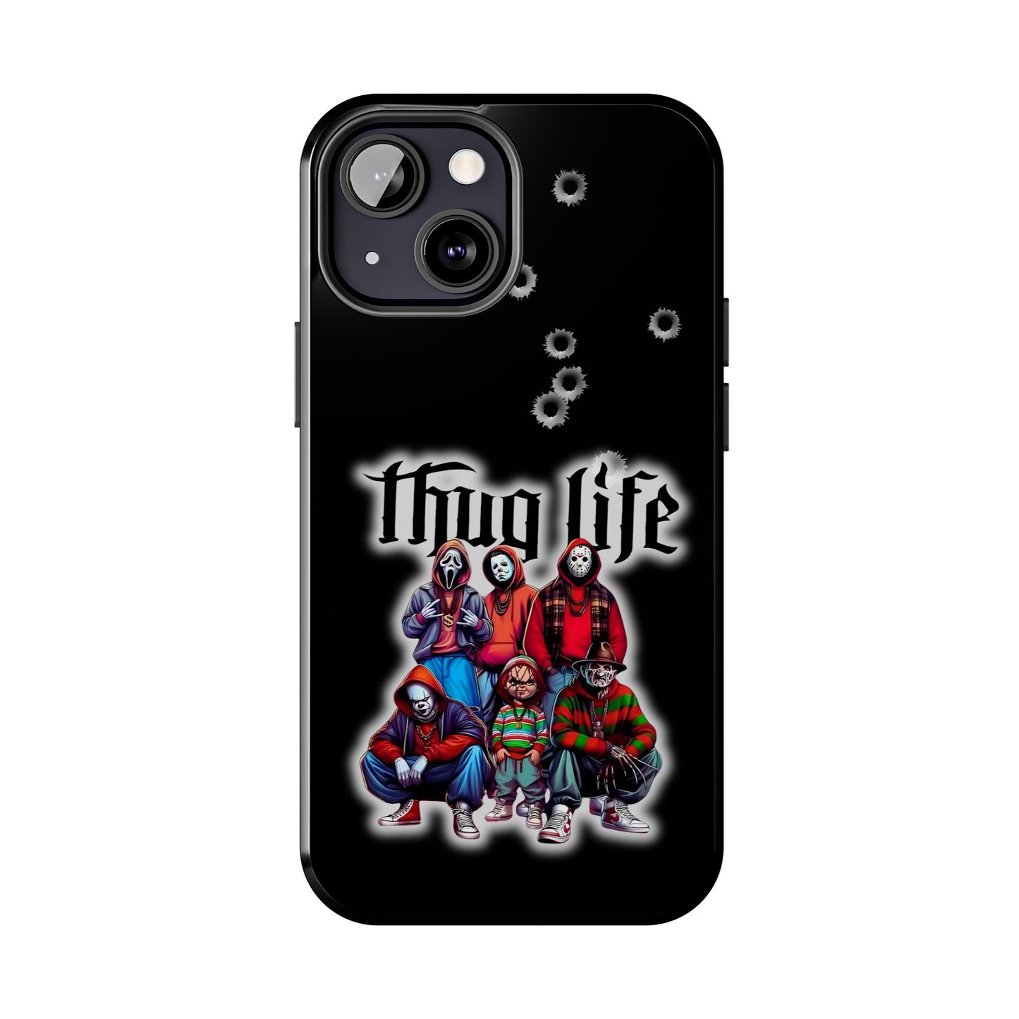 Apple iPhone, Tough Phone Case (11-15 Pro Max), Halloween, "Thug Life"