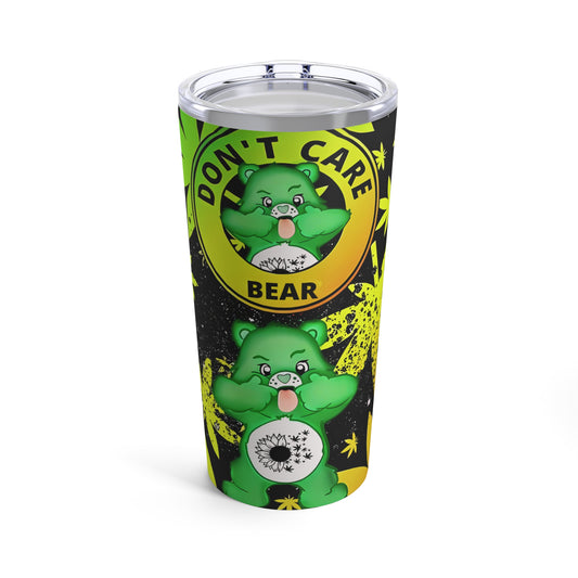 "Dont Care Bear", Pot Leaf Care-Bear 20oz Stainless-Steel Tumbler