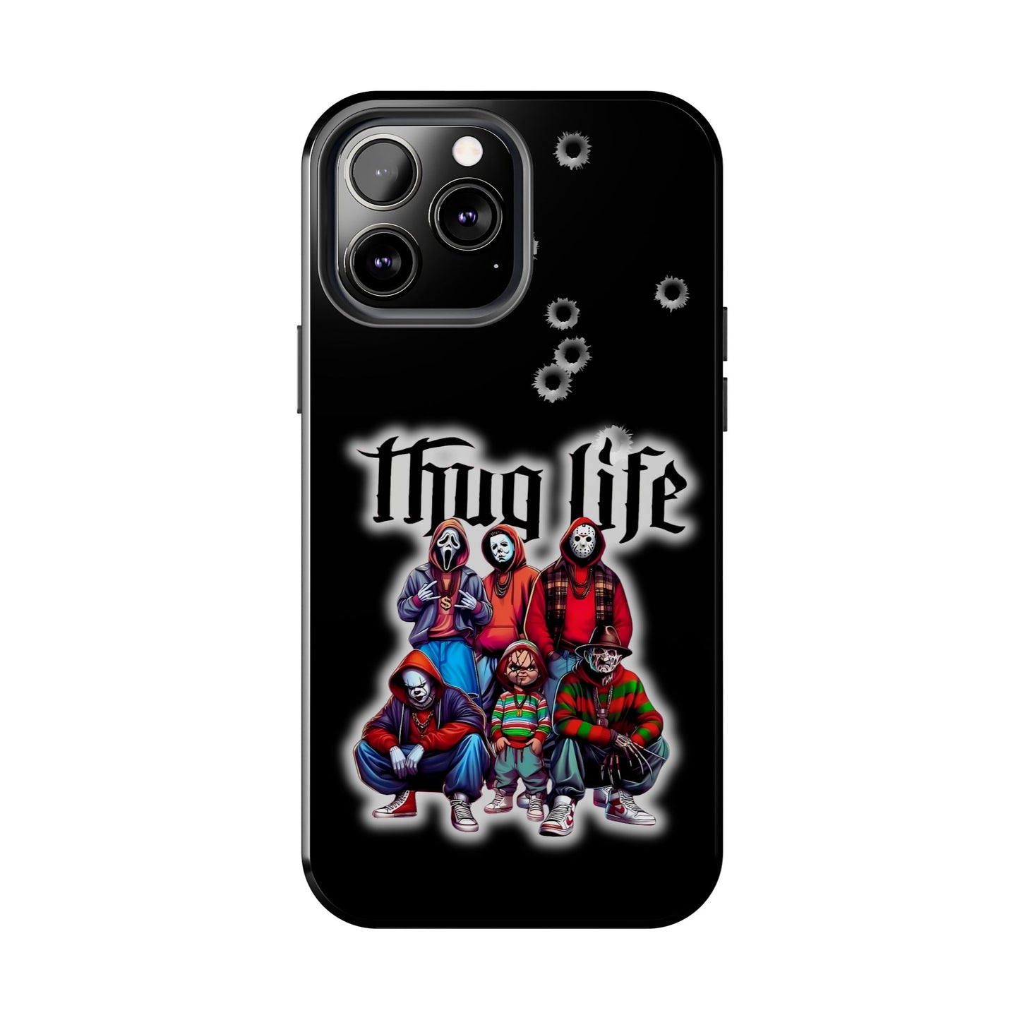 Apple iPhone, Tough Phone Case (11-15 Pro Max), Halloween, "Thug Life"