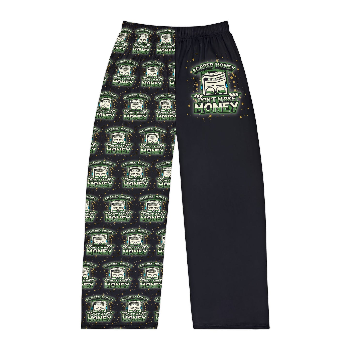 Men's Pajama Pants/ Lounge Wear, "Scared Money Don't Make Money" Skeepwear