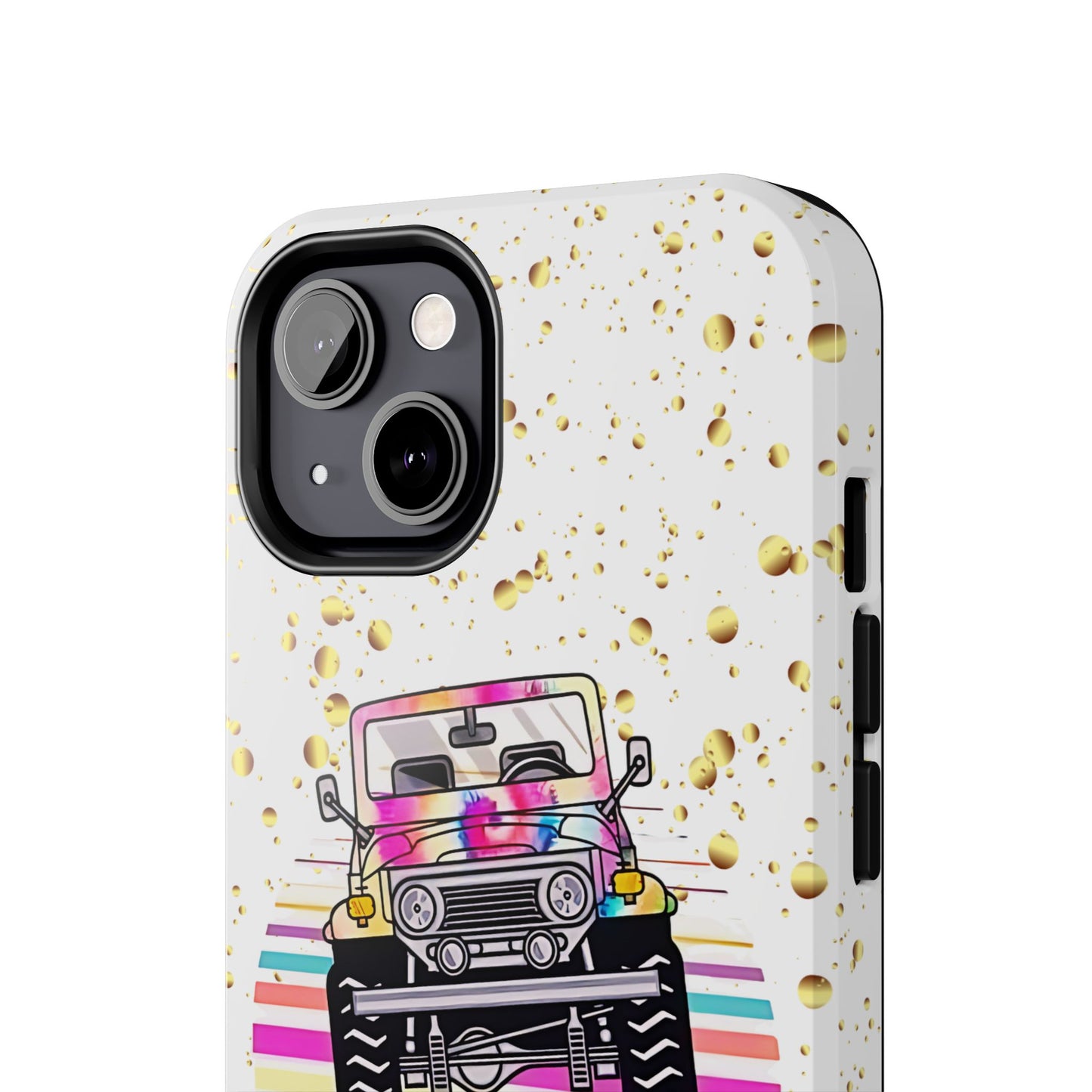 Apple iPhone, Tough Phone Case (13-15 Pro Max) JEEP, " Not All Who Wander..."