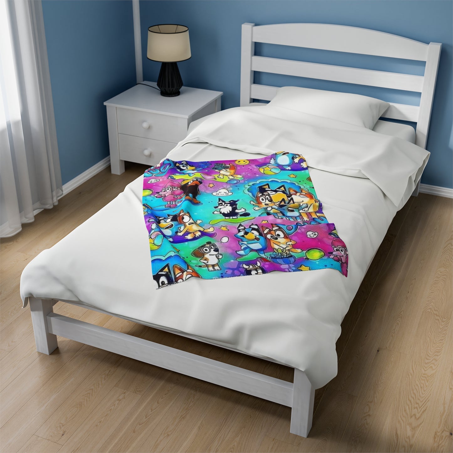 Bluey Velveteen Plush Blanket 30x40