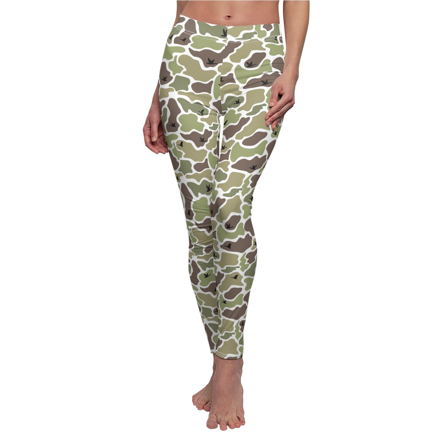 Women's Camouflage/Mallard Duck, Casual Comfort Leggings, Hunter Gift