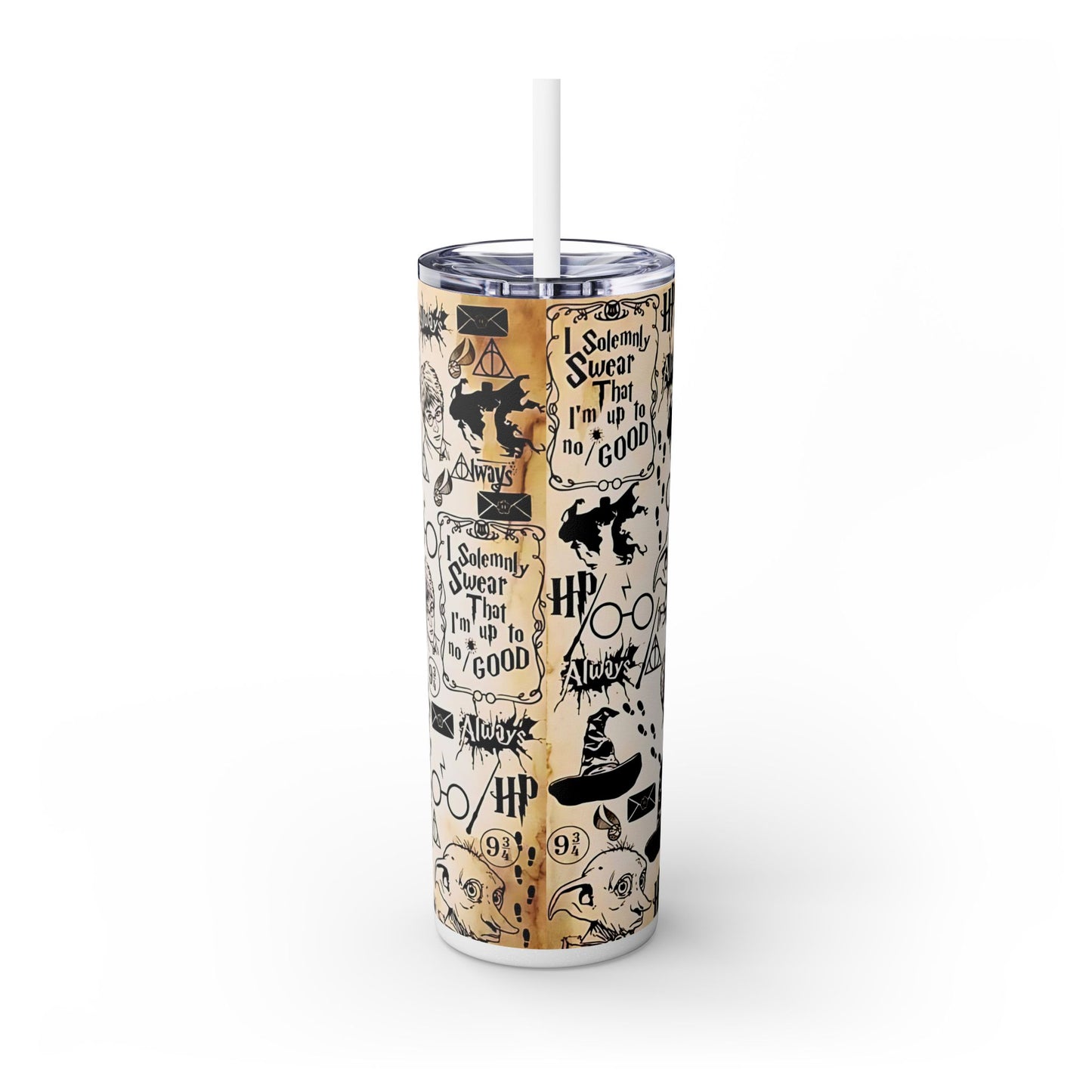 Harry Potter/ Hogwarts, 20oz. Skinny Tumbler, Anime Cup, Gift