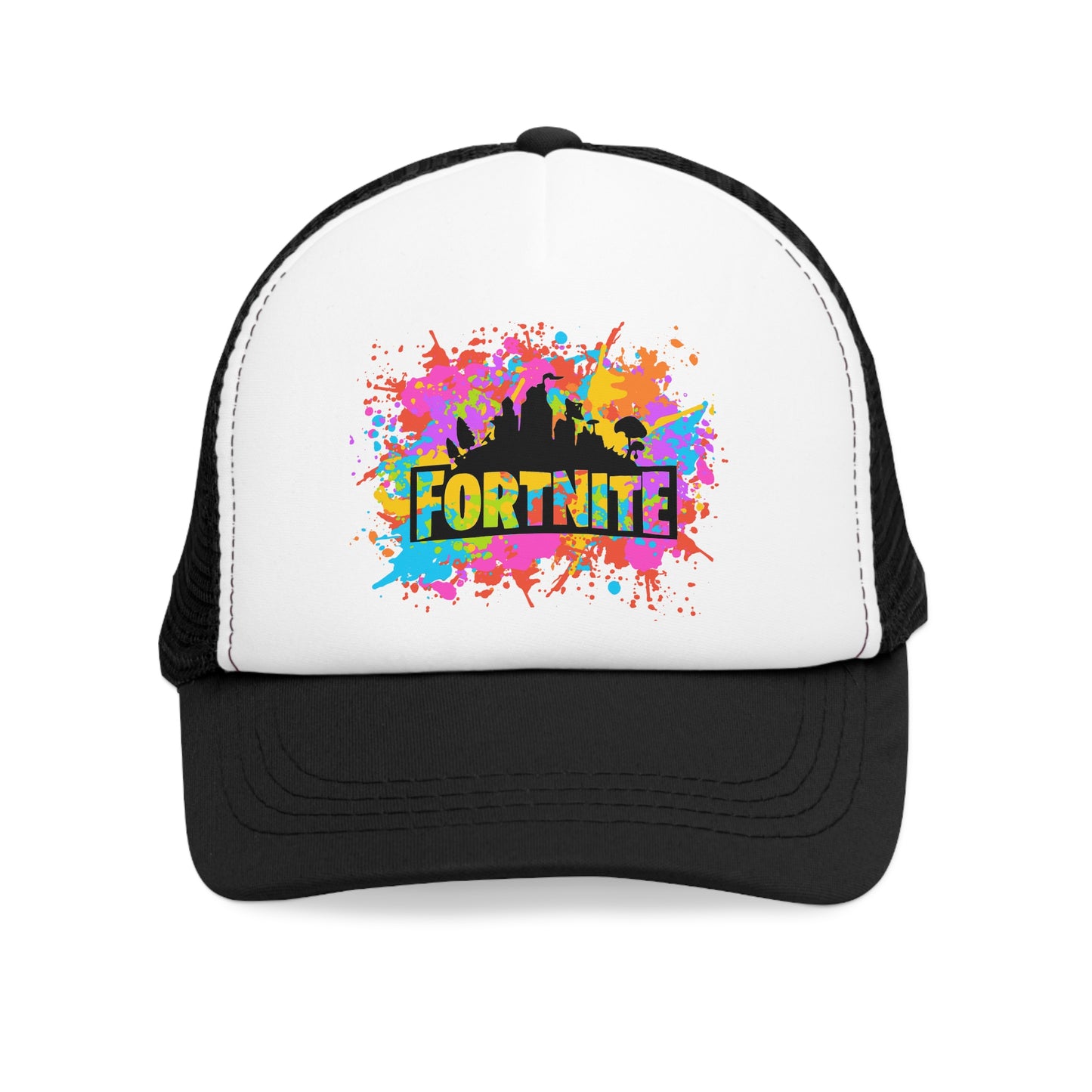 Splash Paint/Fortnite, Mesh Cap, Adjustable Hat, New