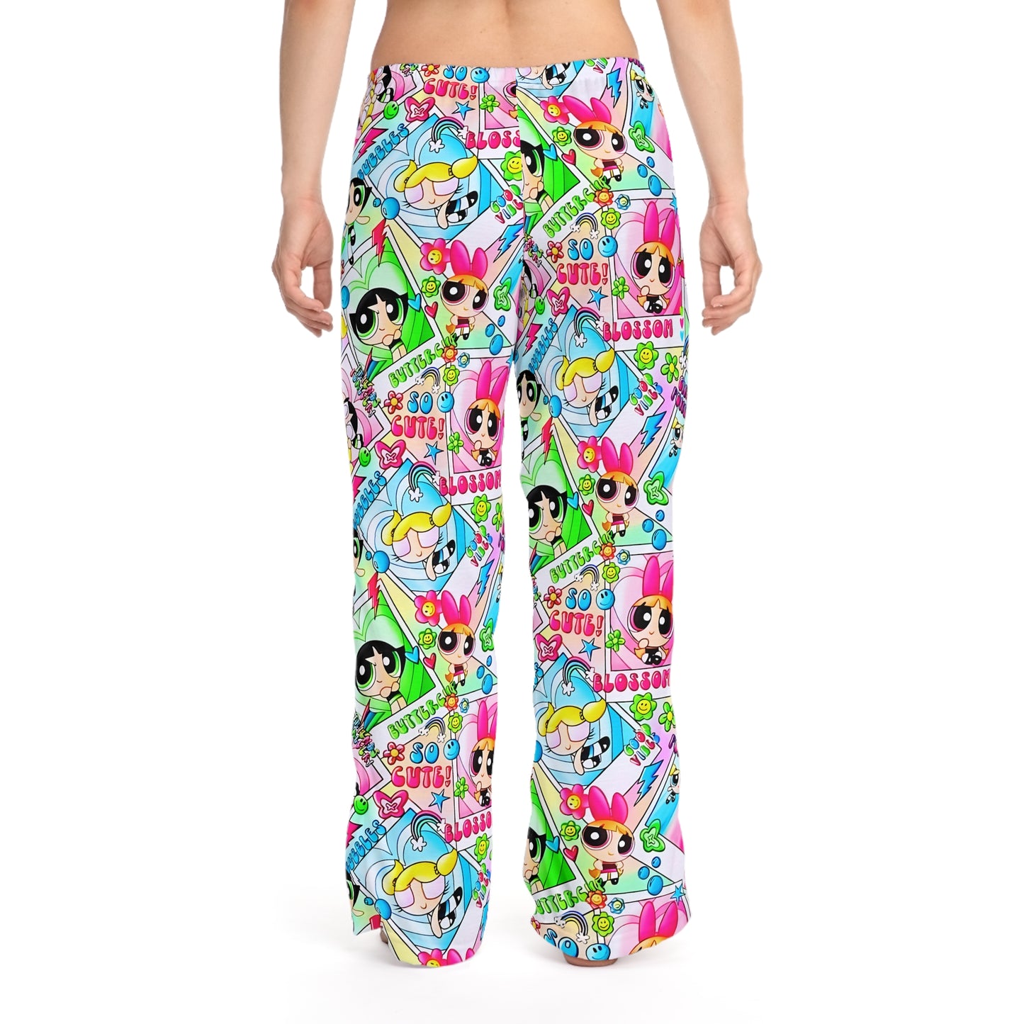 Womens "Power Puff Girls" Pajama Pants, Womens Stylish Loungewear