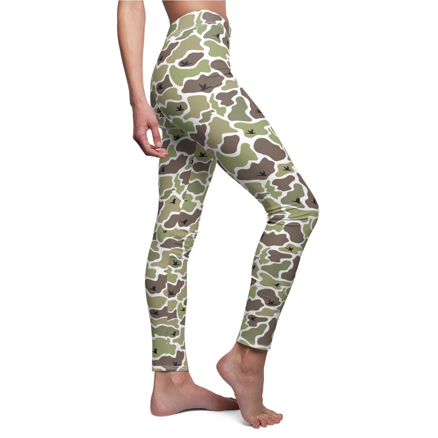 Women's Camouflage/Mallard Duck, Casual Comfort Leggings, Hunter Gift