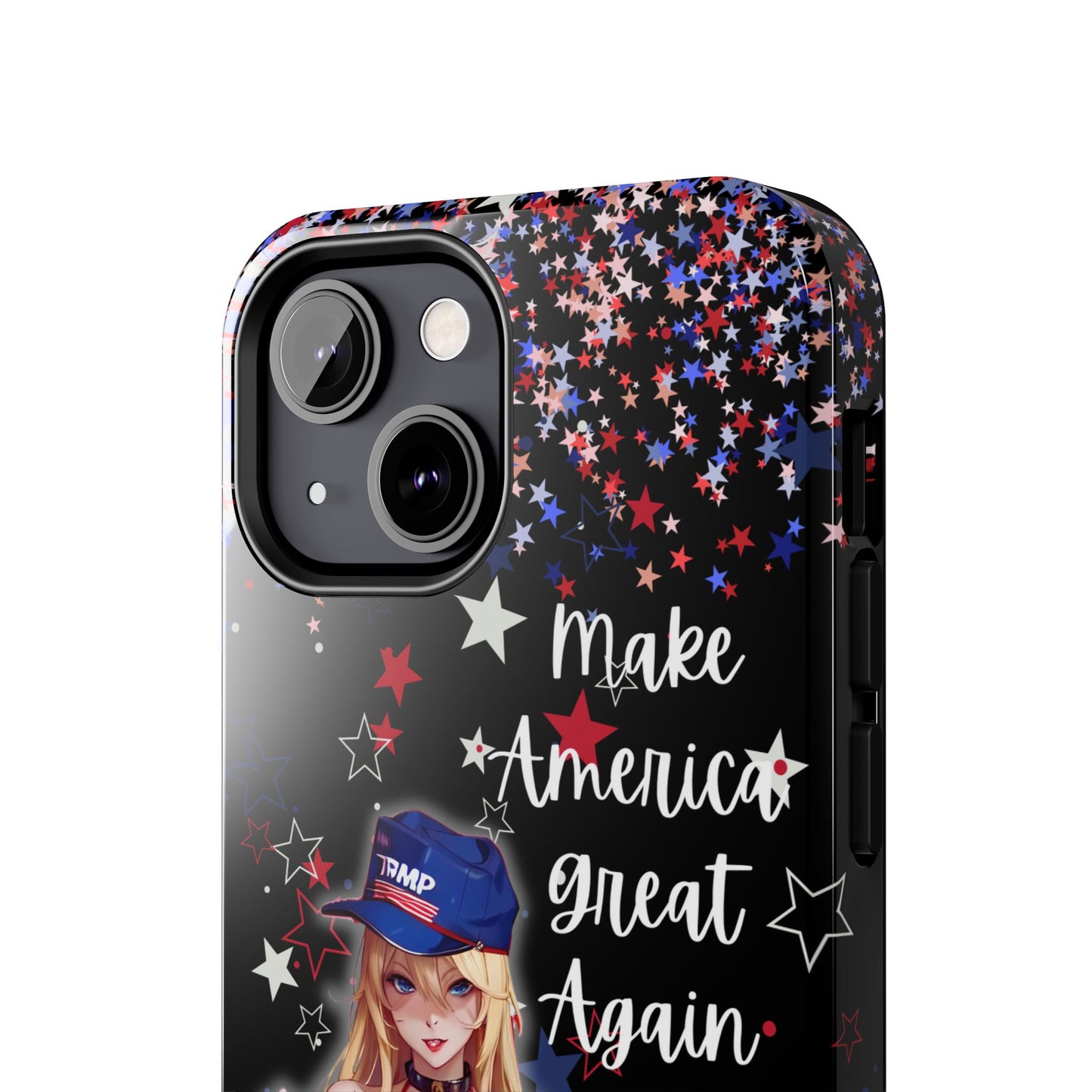 Apple iPhone, Tough Phone Case (13-15 Pro Max) Sexy Trumo Girl MAGA, New