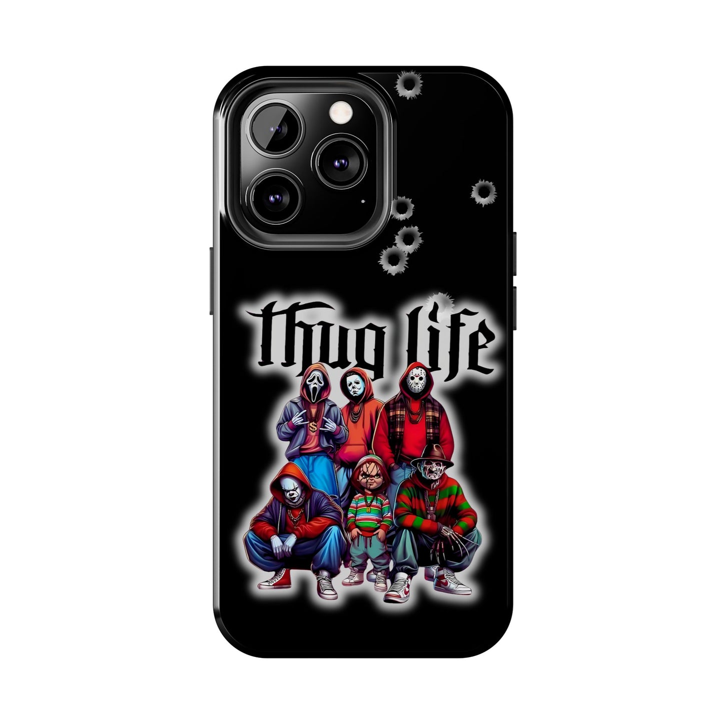 Apple iPhone, Tough Phone Case (11-15 Pro Max), Halloween, "Thug Life"