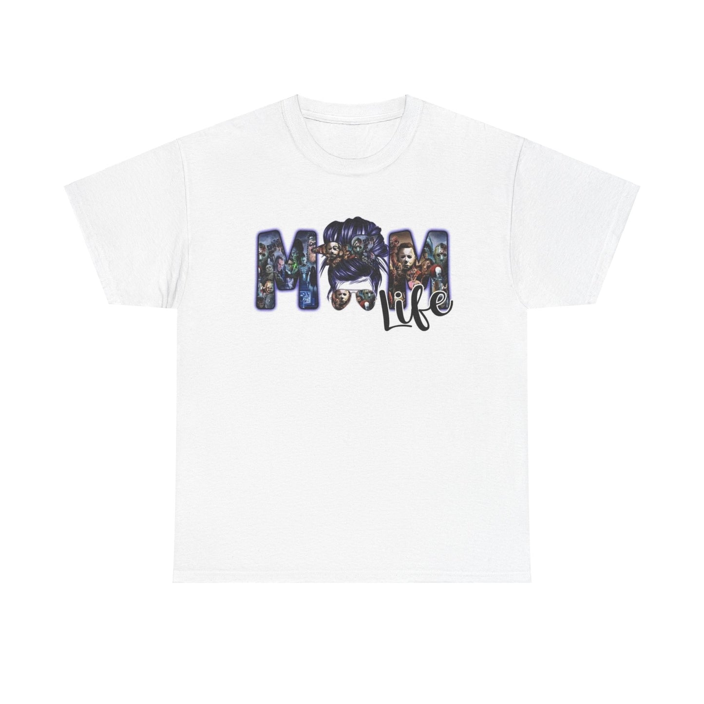 "Mom Life" Halloween/ Horror T-shirt Scream, scary Cotton Tee