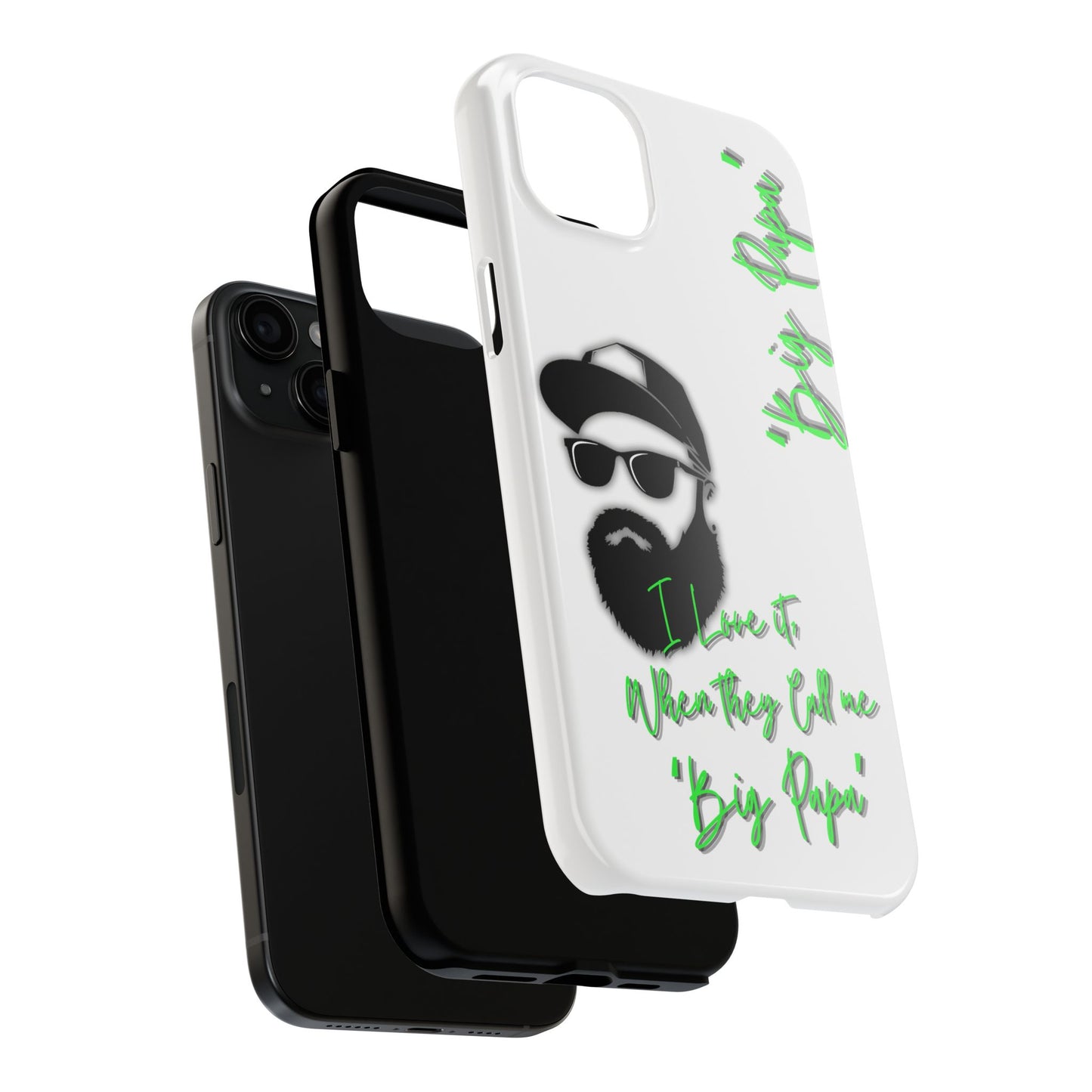 "Big Papa" Apple iPhone (13-15 Pro) Tough/ Impact Resistant Phone Case