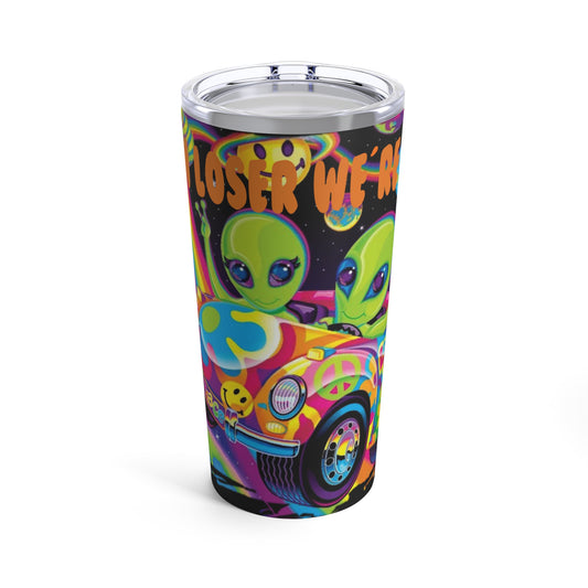 Zoomer & Zorbit, 20oz Stainless-Steel Tumbler.. Lisa Frank Inspired