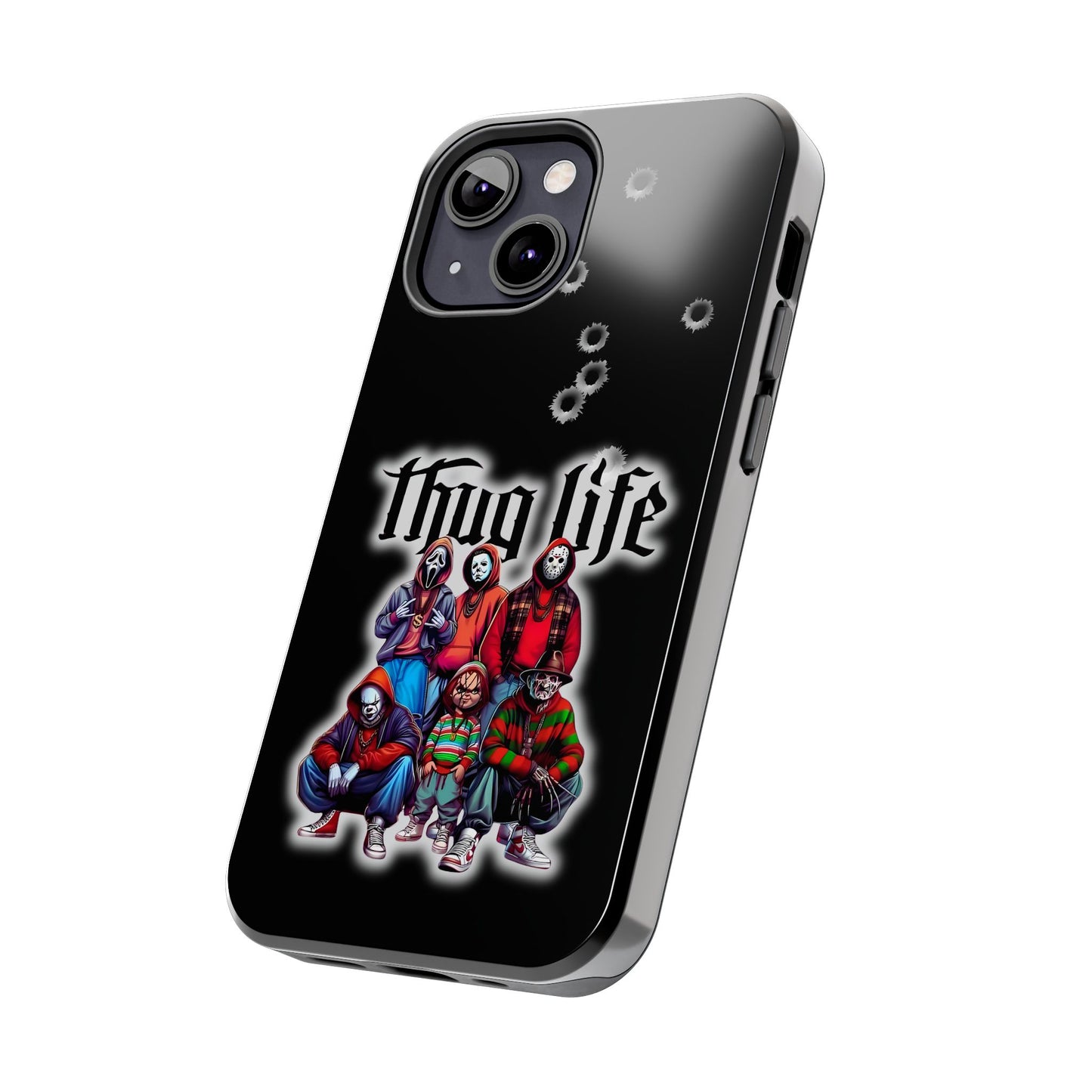 Apple iPhone, Tough Phone Case (11-15 Pro Max), Halloween, "Thug Life"