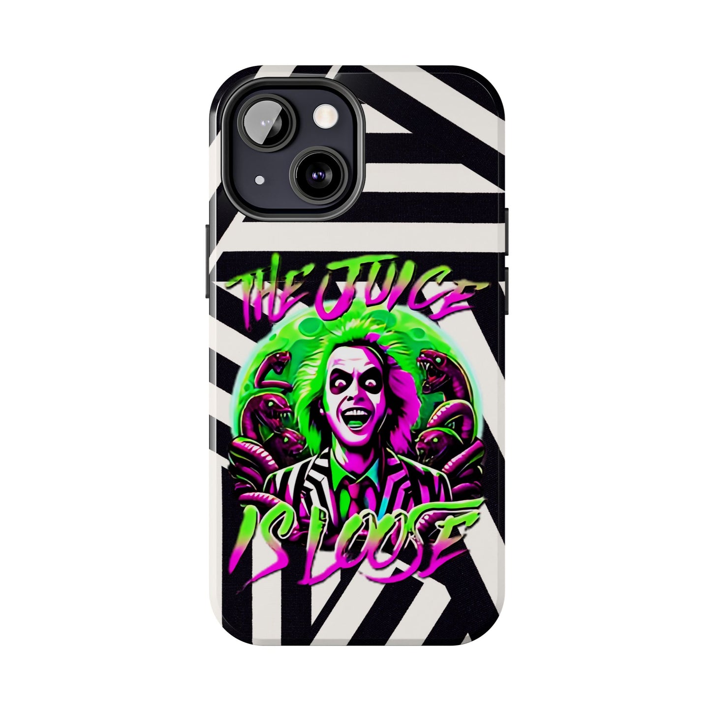 Apple iPhone Tough Case (13-15 Pro Max), Beetle Juice "The Juice Is Loose"