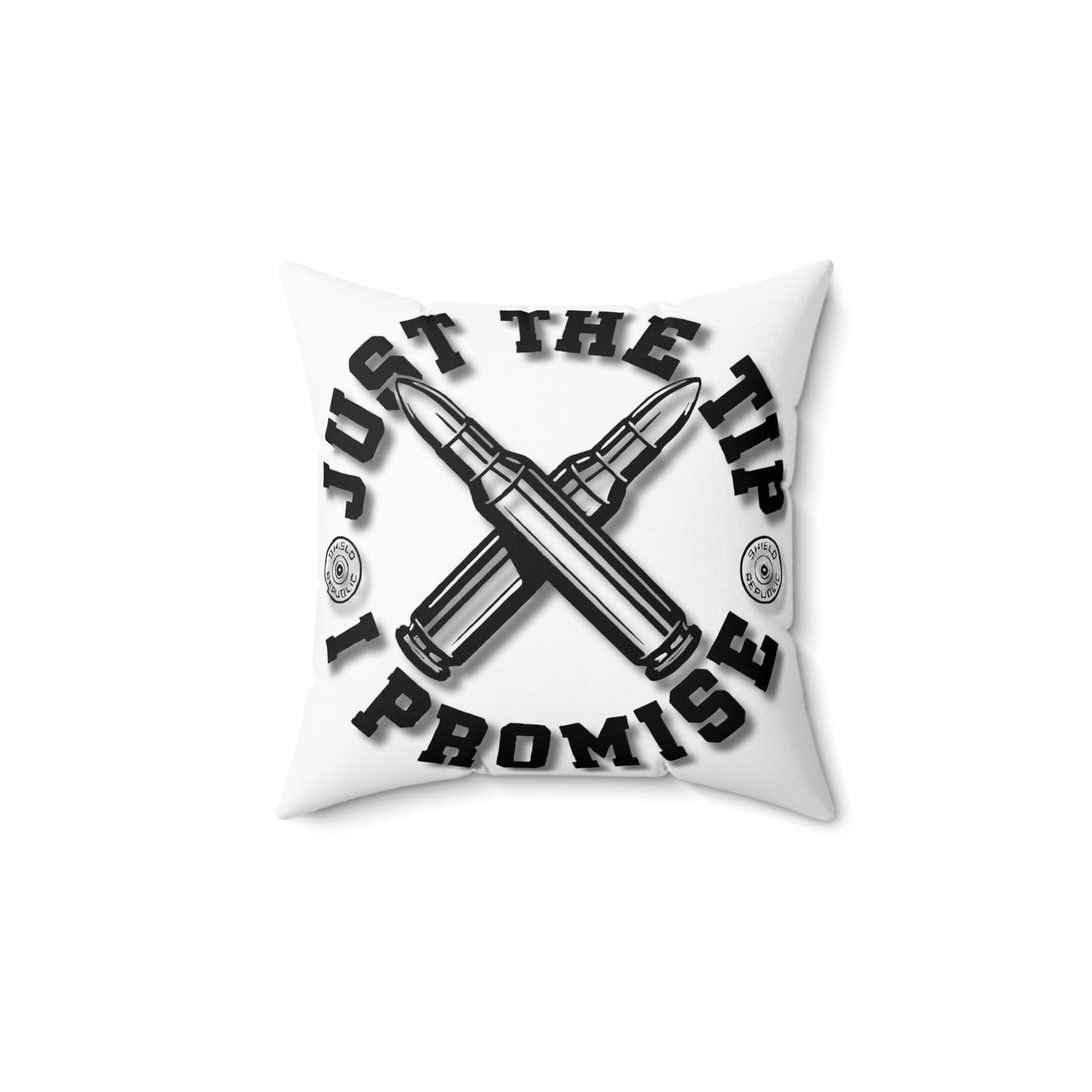 New, Throw Pillow. "Just The Tip...", Spun Polyester Square Pillow (14x14)