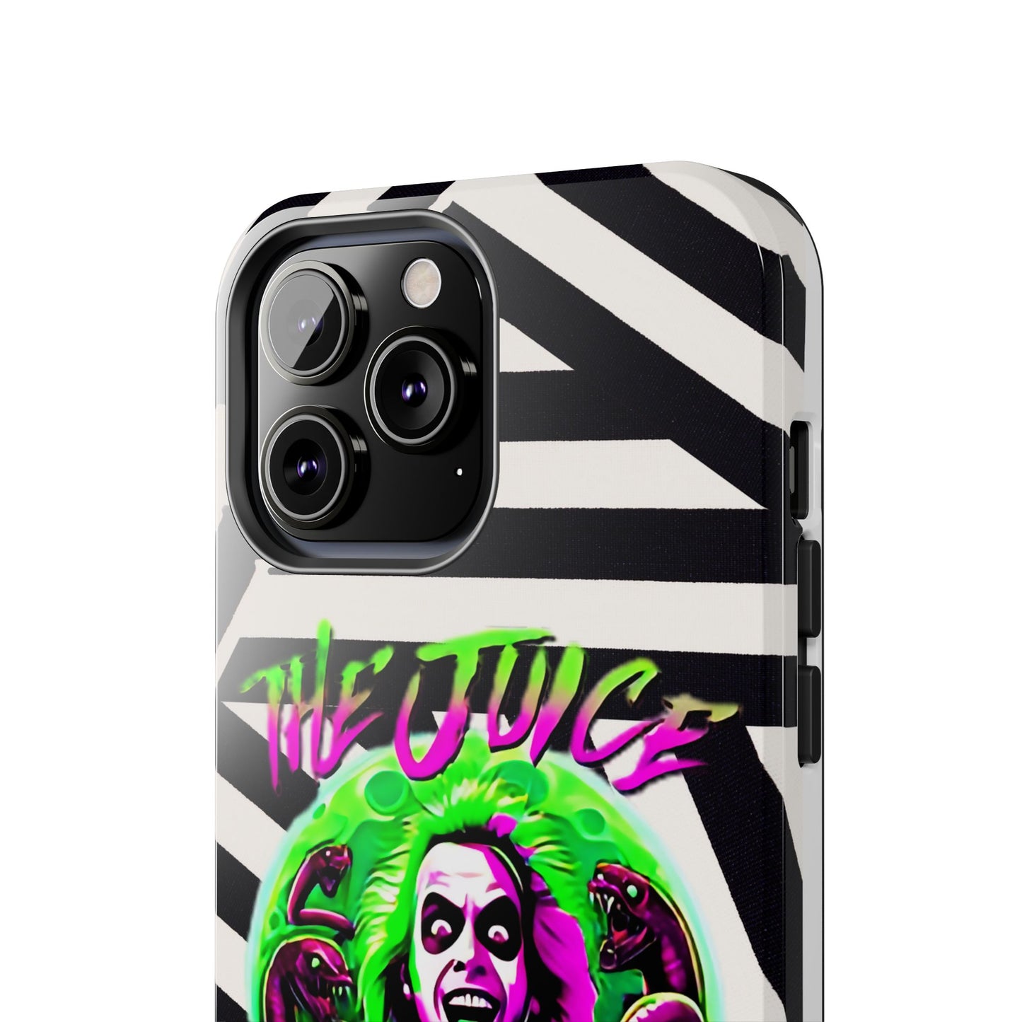 Apple iPhone Tough Case (13-15 Pro Max), Beetle Juice "The Juice Is Loose"