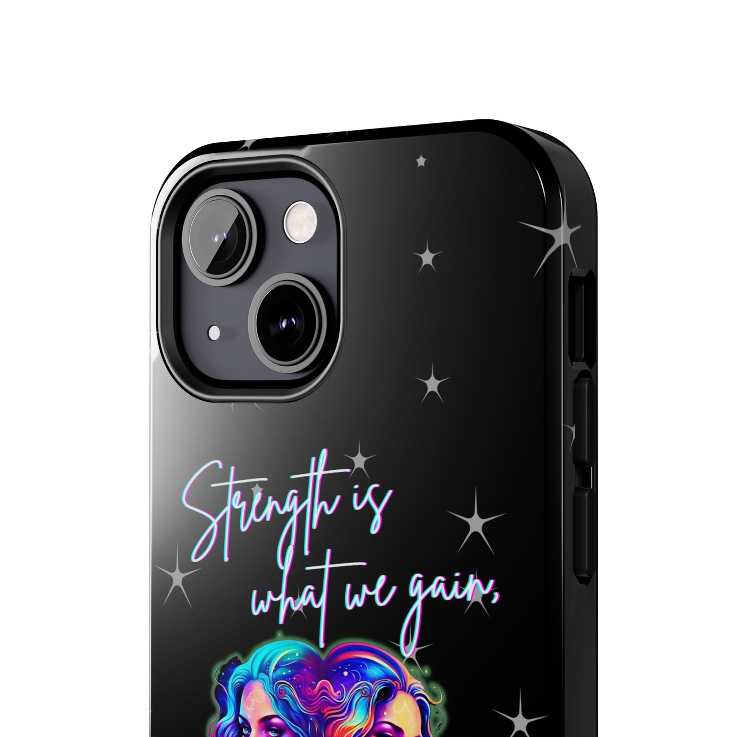 Apple iPhone (13-15 Pro Max) Tough Cases, Gemini " Strength is what we gain..."