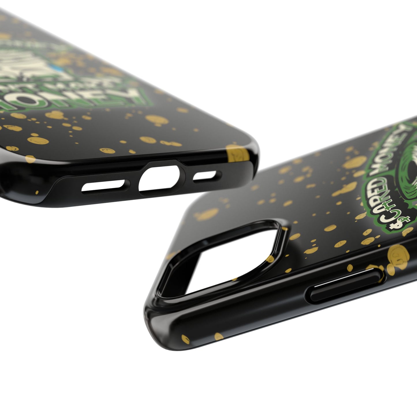 Apple iPhone Tough Phone Cases, "Scared Money Don't Make Money" (13-15 Pro Max)