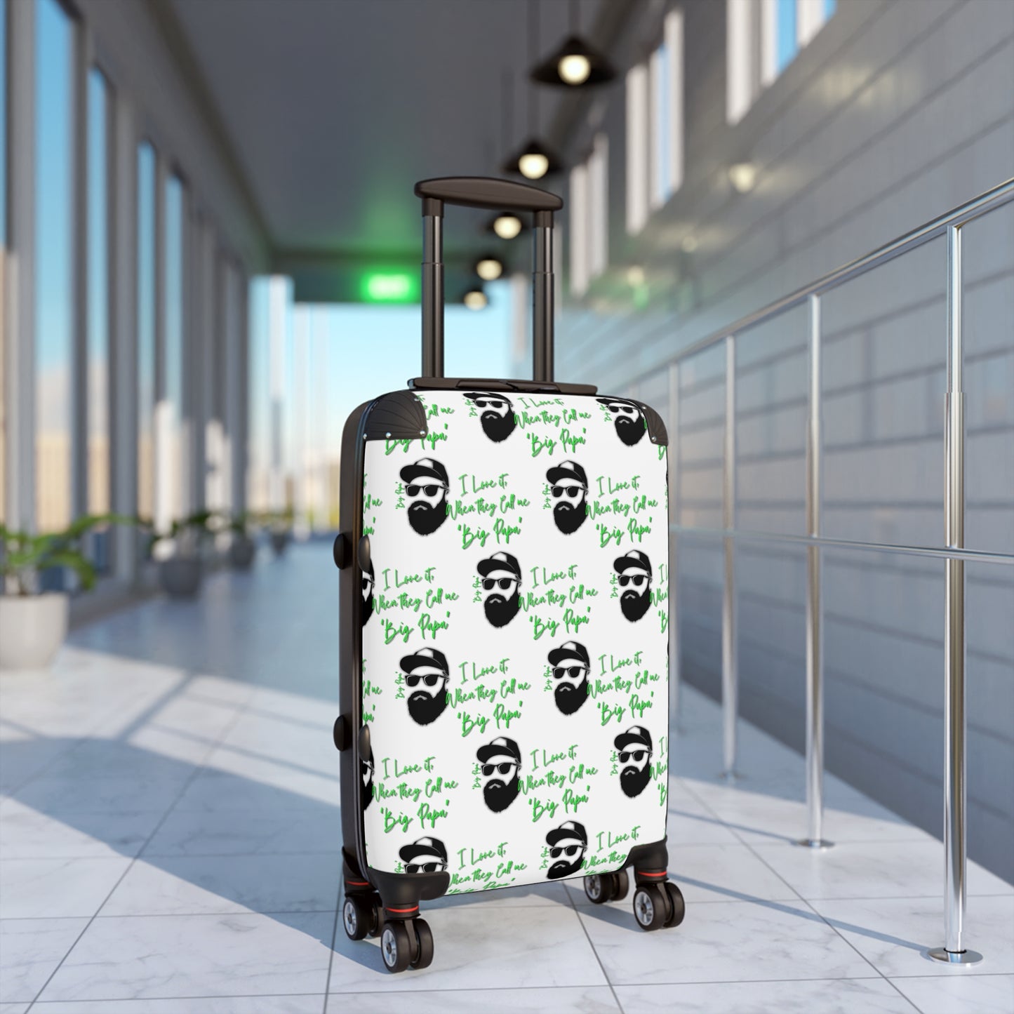 Hardshell Travel Suitcases (3 Sizes) "Love It When They Call Me Big Papa" Fun/ Vacation