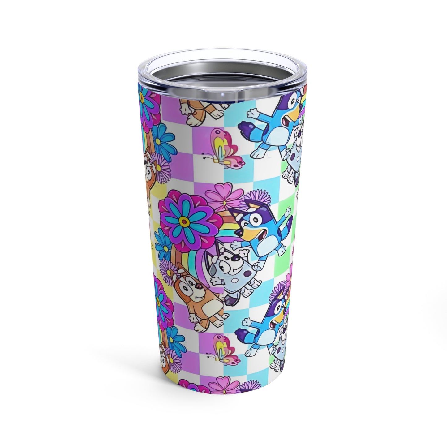 Stainless Steel Tumbler 20oz, Bluey Cartoon