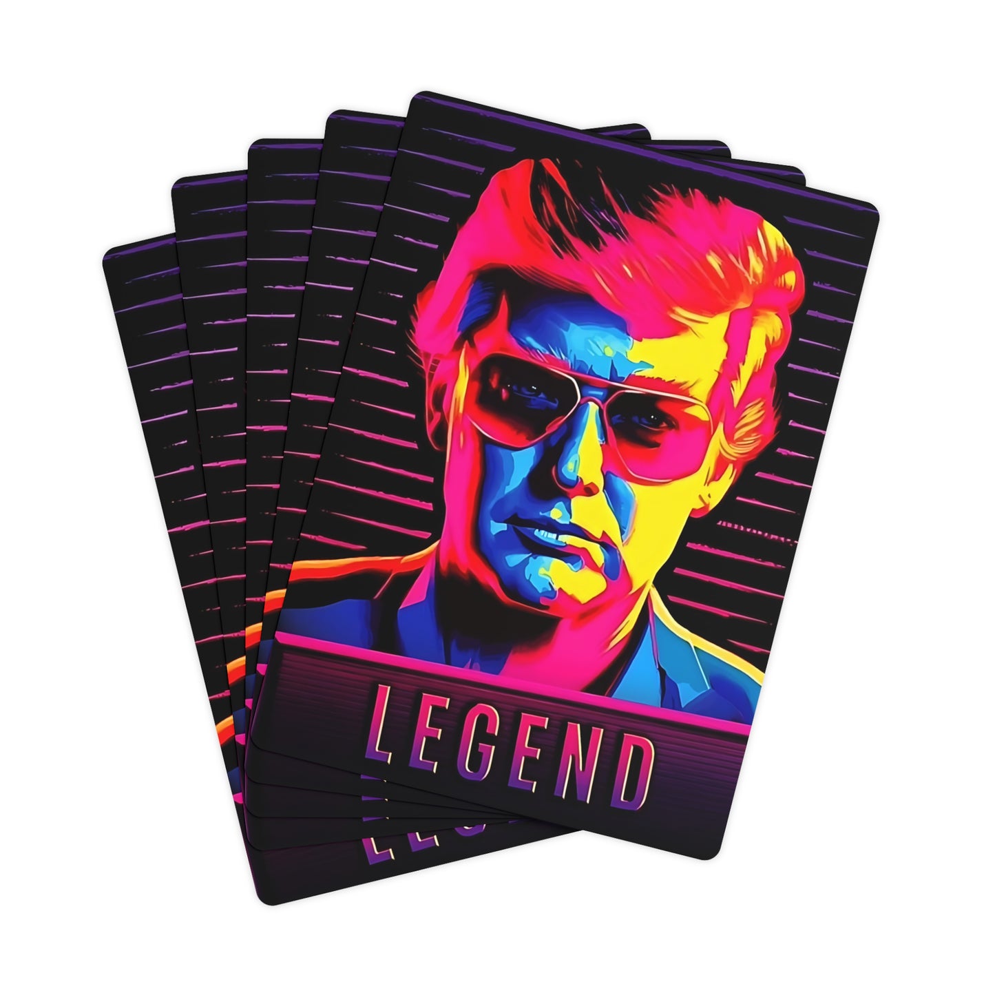 Donald Trump 2024 "Legend" Unique Custom Colorful Graphic Poker Cards