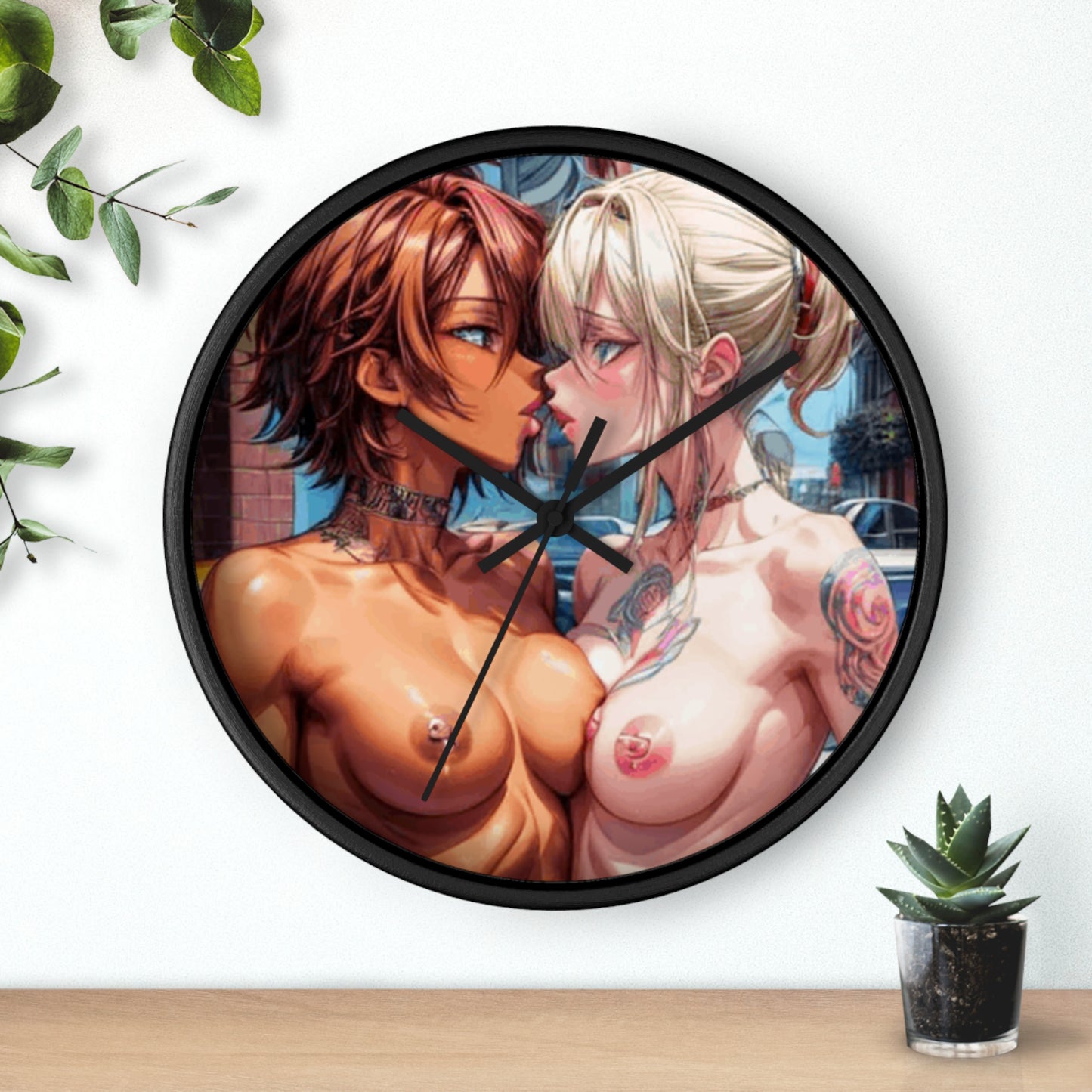 Adult Uncensored Anime Graphic Sexy Girl Wall Clock Art Mancave Decor