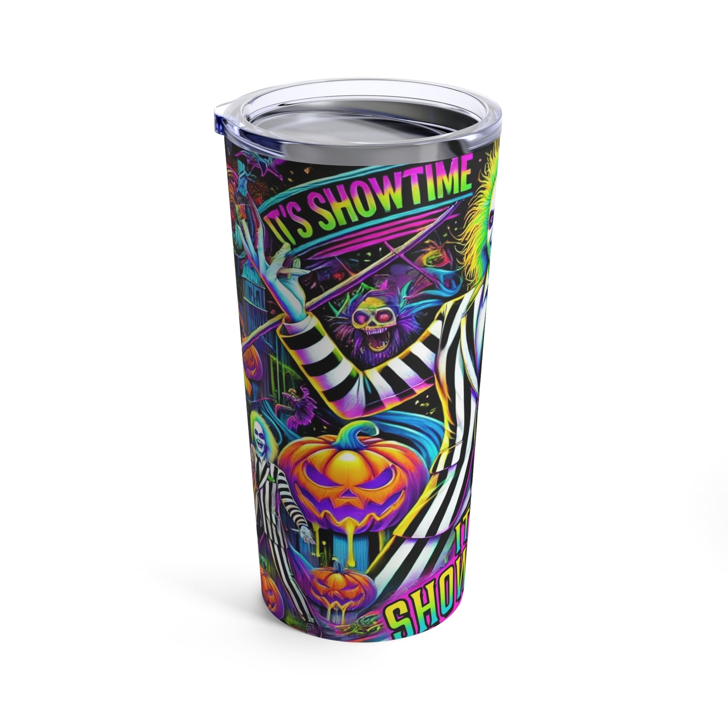 Colorful "Beetle Juice" Halloween Stainless-steel 20oz Tumbler