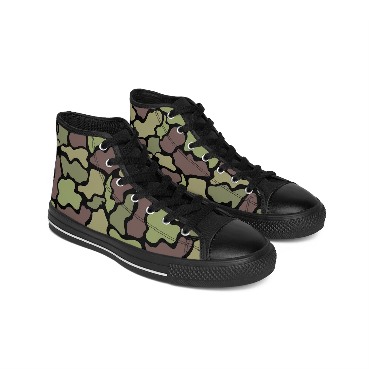 Women's Custom Classic Style Camouflage/Black Sneakers