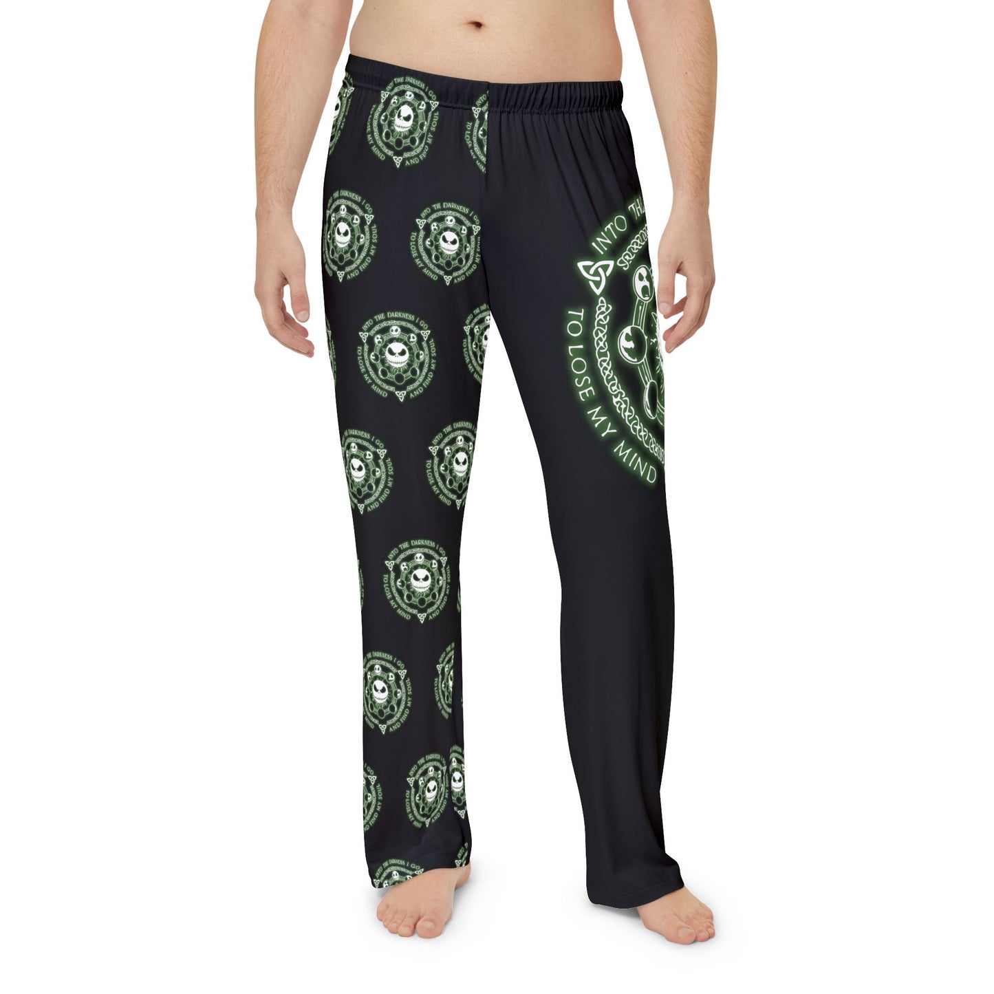 "Into The Darkness... Find My Soul" Jack Skellington, Men's Pajama Pants, Goth/Punk Sleepware