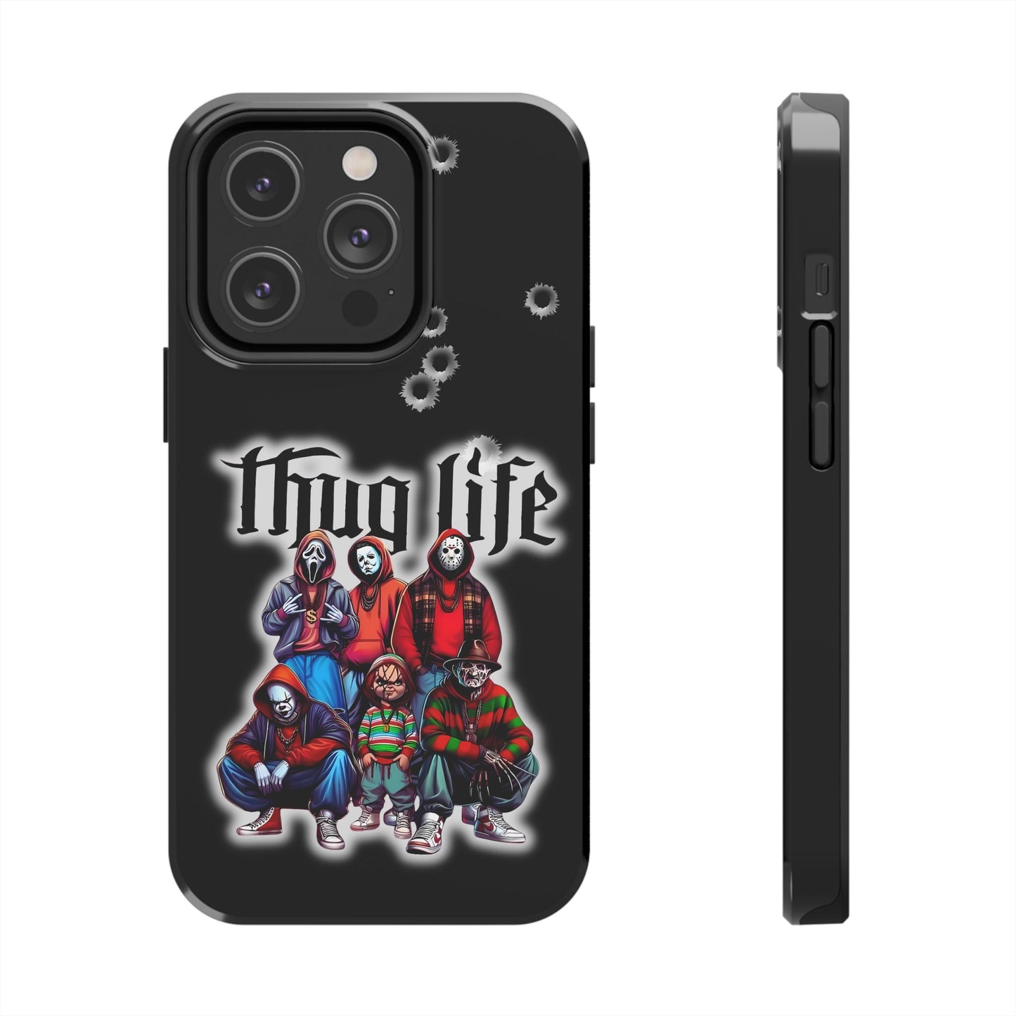 Apple iPhone, Tough Phone Case (11-15 Pro Max), Halloween, "Thug Life"