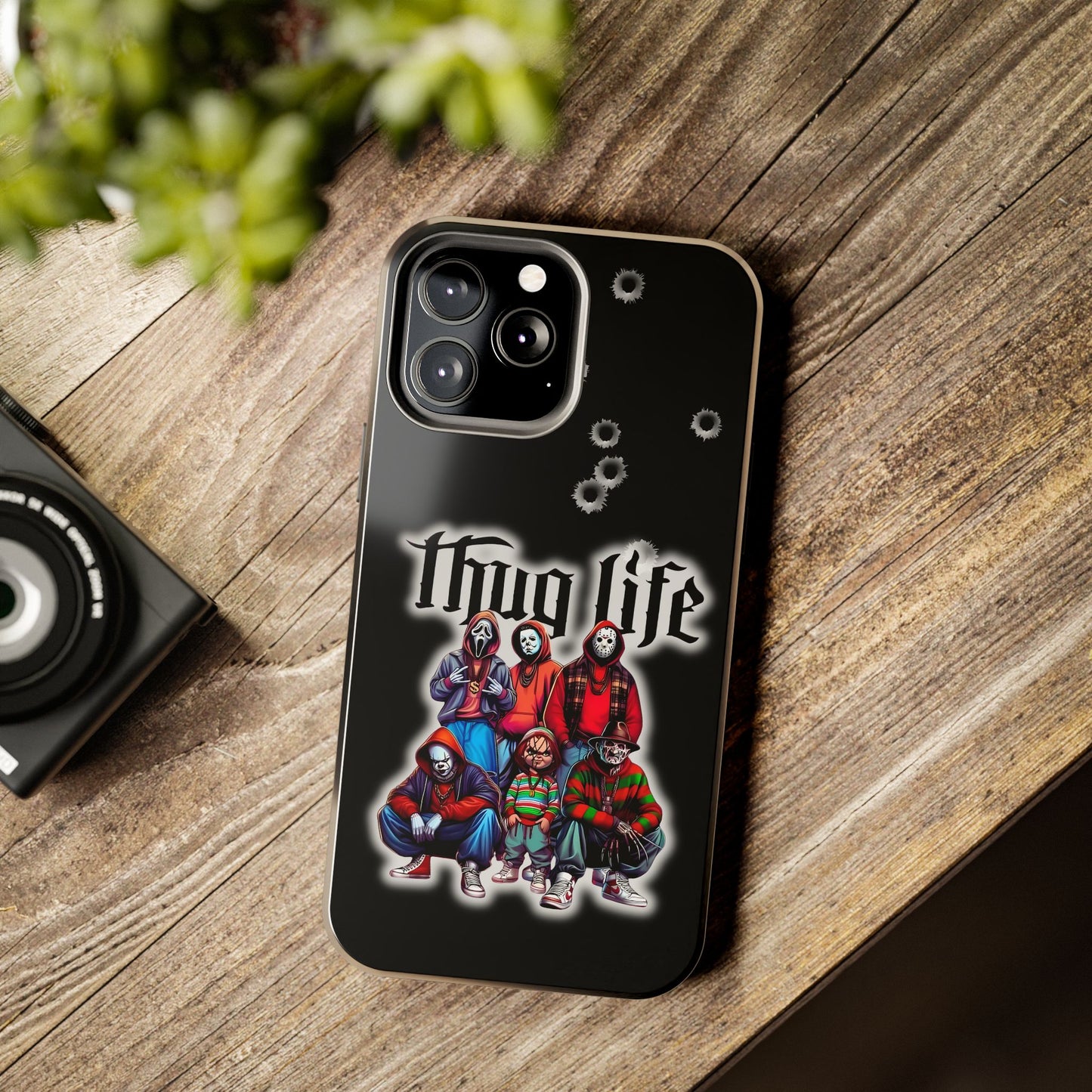 Apple iPhone, Tough Phone Case (11-15 Pro Max), Halloween, "Thug Life"