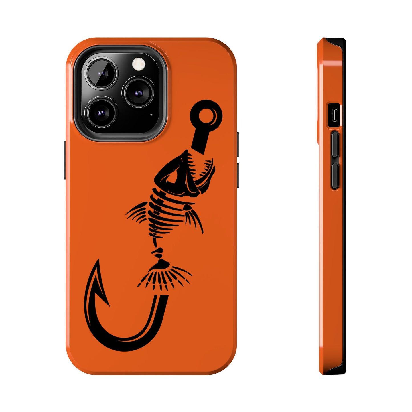 Apple iPhone (13-15 Pro Max), Resistant Tough Phone Cases, Fish Bone, Country, Fishing