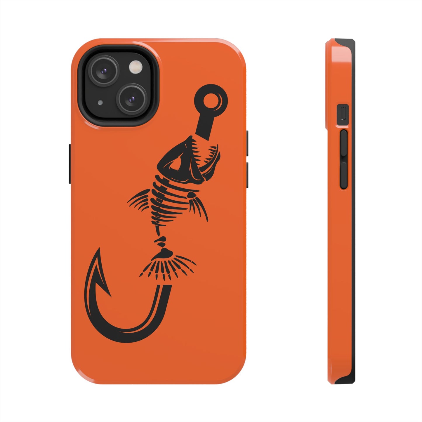 Apple iPhone (13-15 Pro Max), Resistant Tough Phone Cases, Fish Bone, Country, Fishing