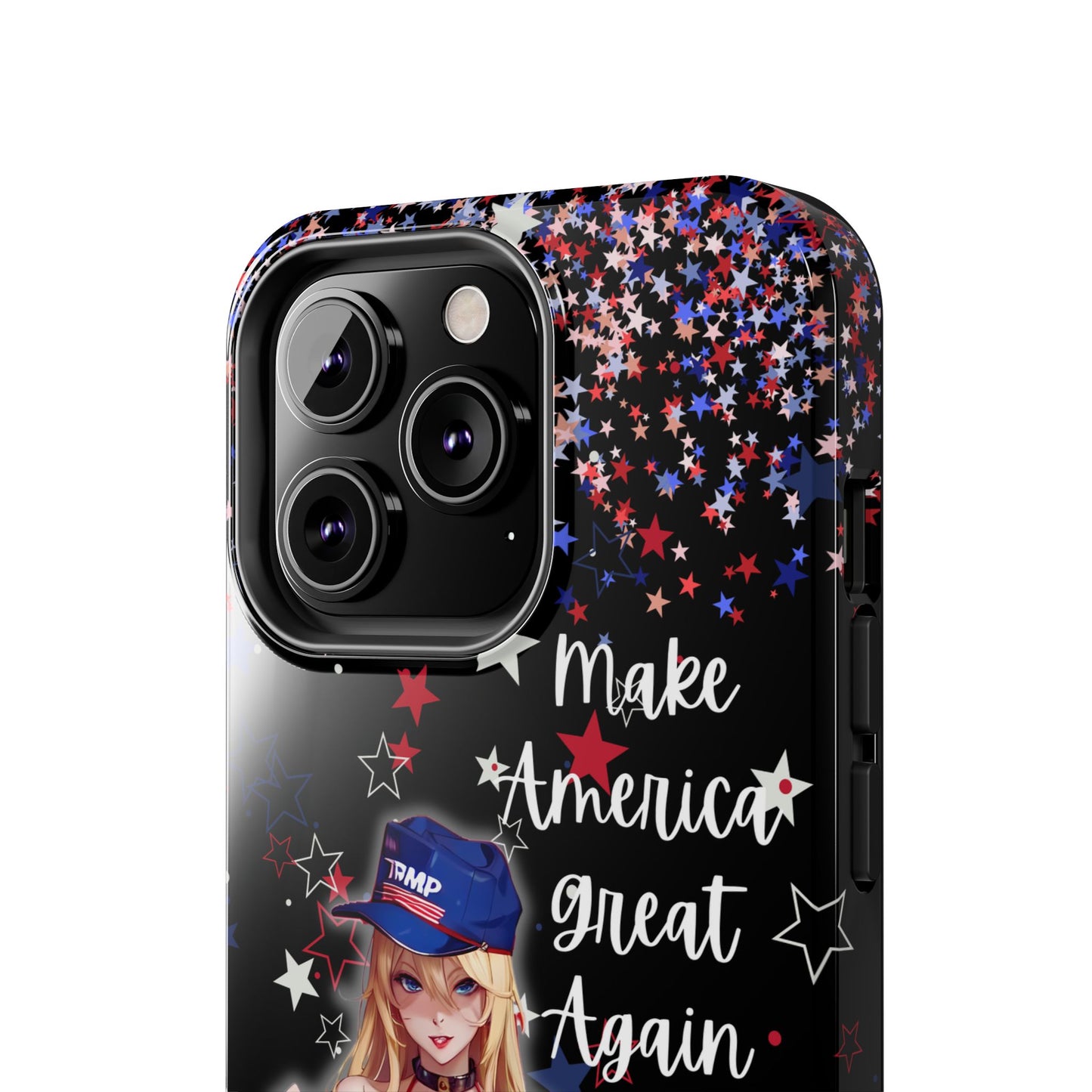 Apple iPhone, Tough Phone Case (13-15 Pro Max) Sexy Trumo Girl MAGA, New