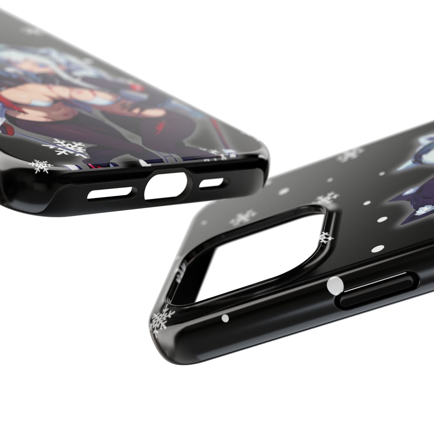 Apple iPhone (13-15 Pro Max) Tough Phone Case, Sexy Anime Girls Snow Skiing, New