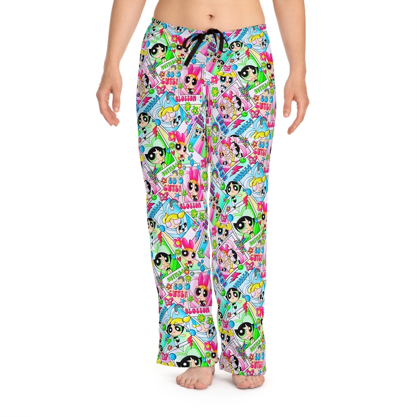 Womens "Power Puff Girls" Pajama Pants, Womens Stylish Loungewear