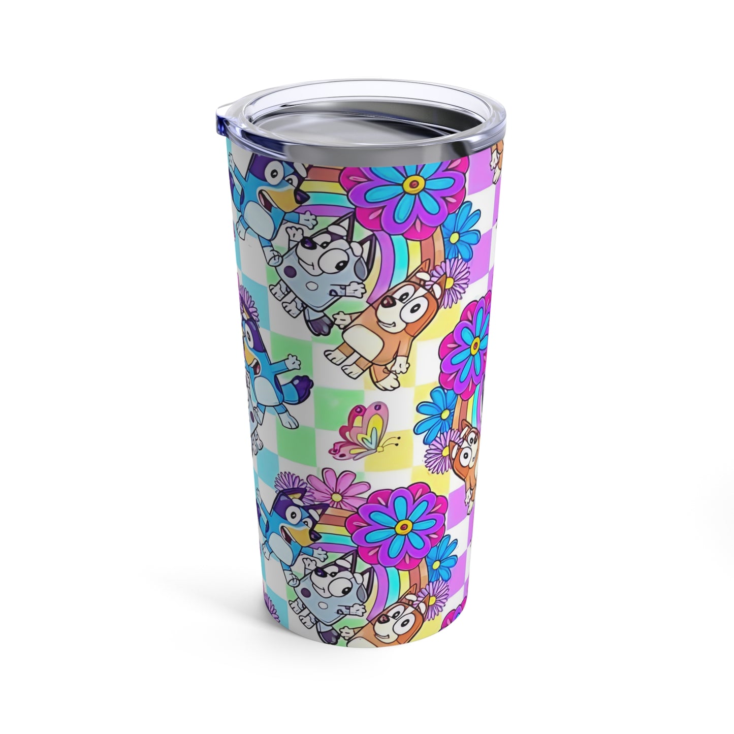 Stainless Steel Tumbler 20oz, Bluey Cartoon